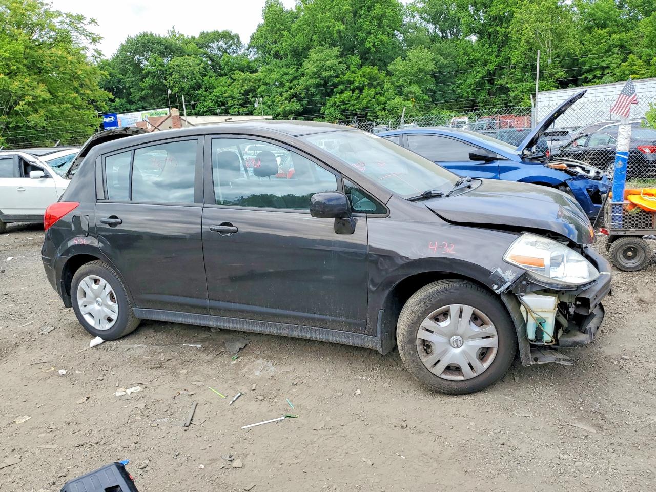 2011 Nissan Versa 1.8 S Black vin: 3N1BC1CPXBL515935