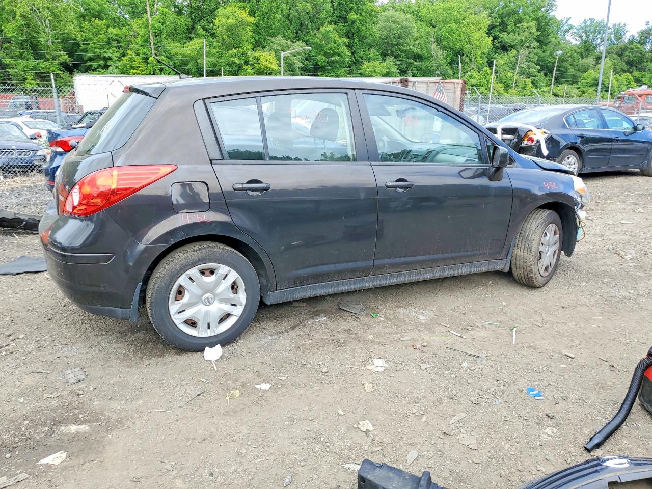 2011 Nissan Versa 1.8 S Black vin: 3N1BC1CPXBL515935