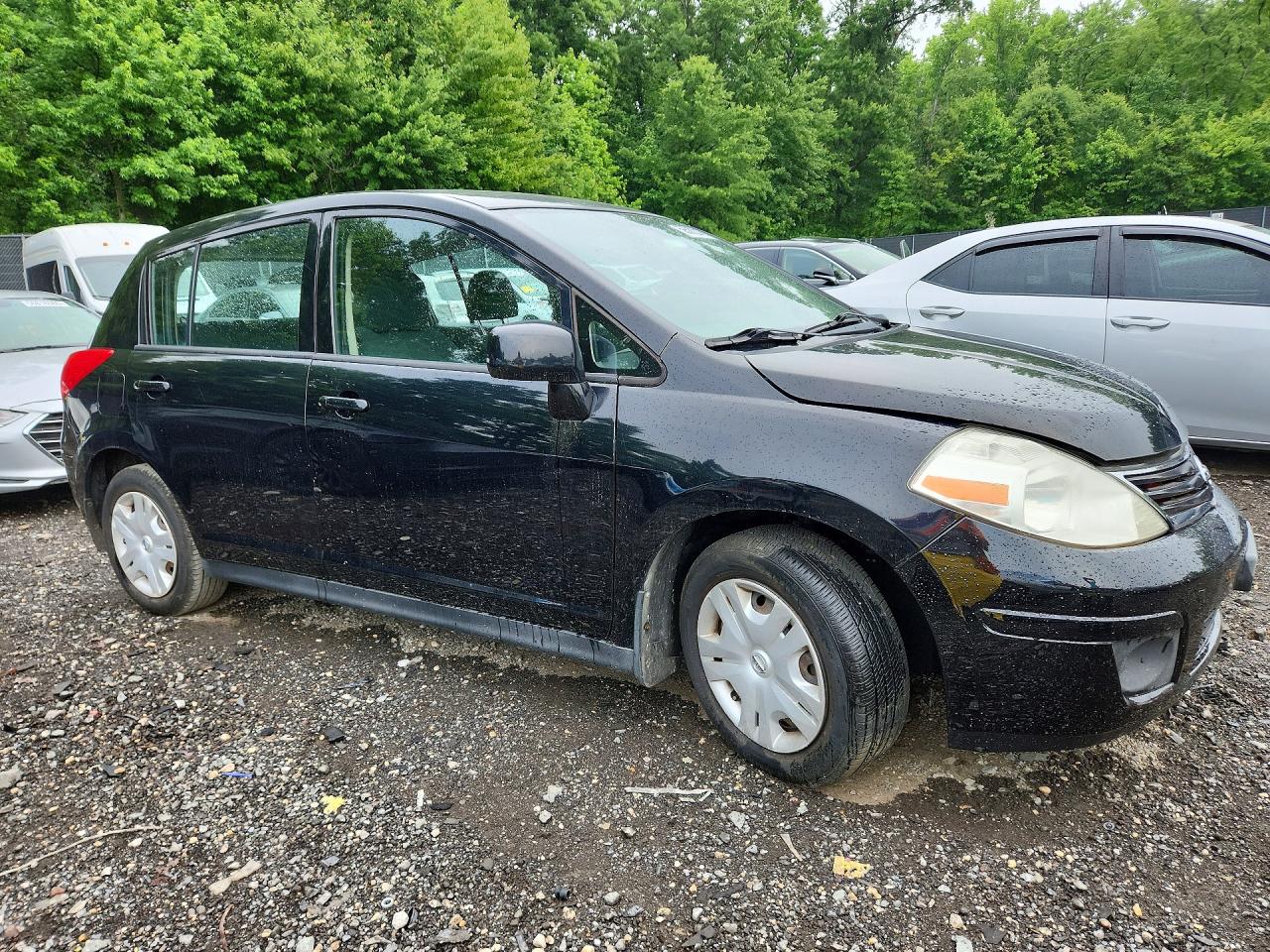 2012 Nissan Versa 1.8 S Black vin: 3N1BC1CPXCK231826