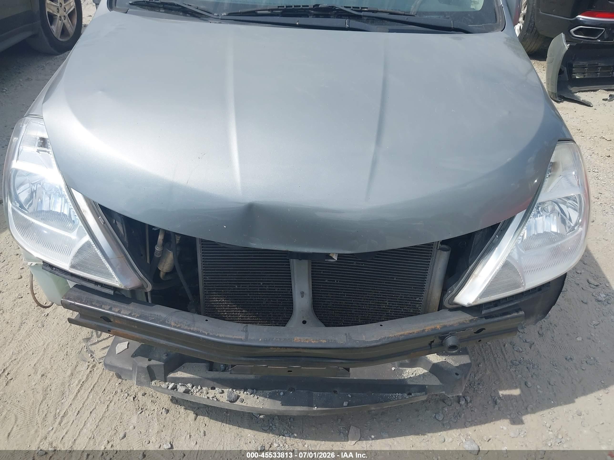 2012 Nissan Versa 1.8 S Gray vin: 3N1BC1CPXCK278659