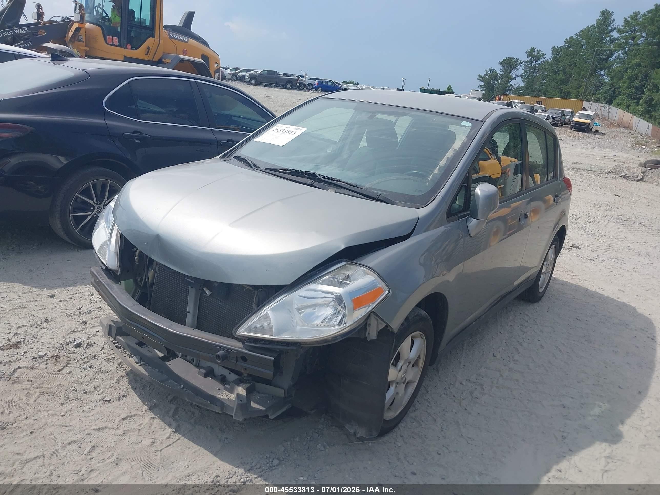 2012 Nissan Versa 1.8 S Gray vin: 3N1BC1CPXCK278659