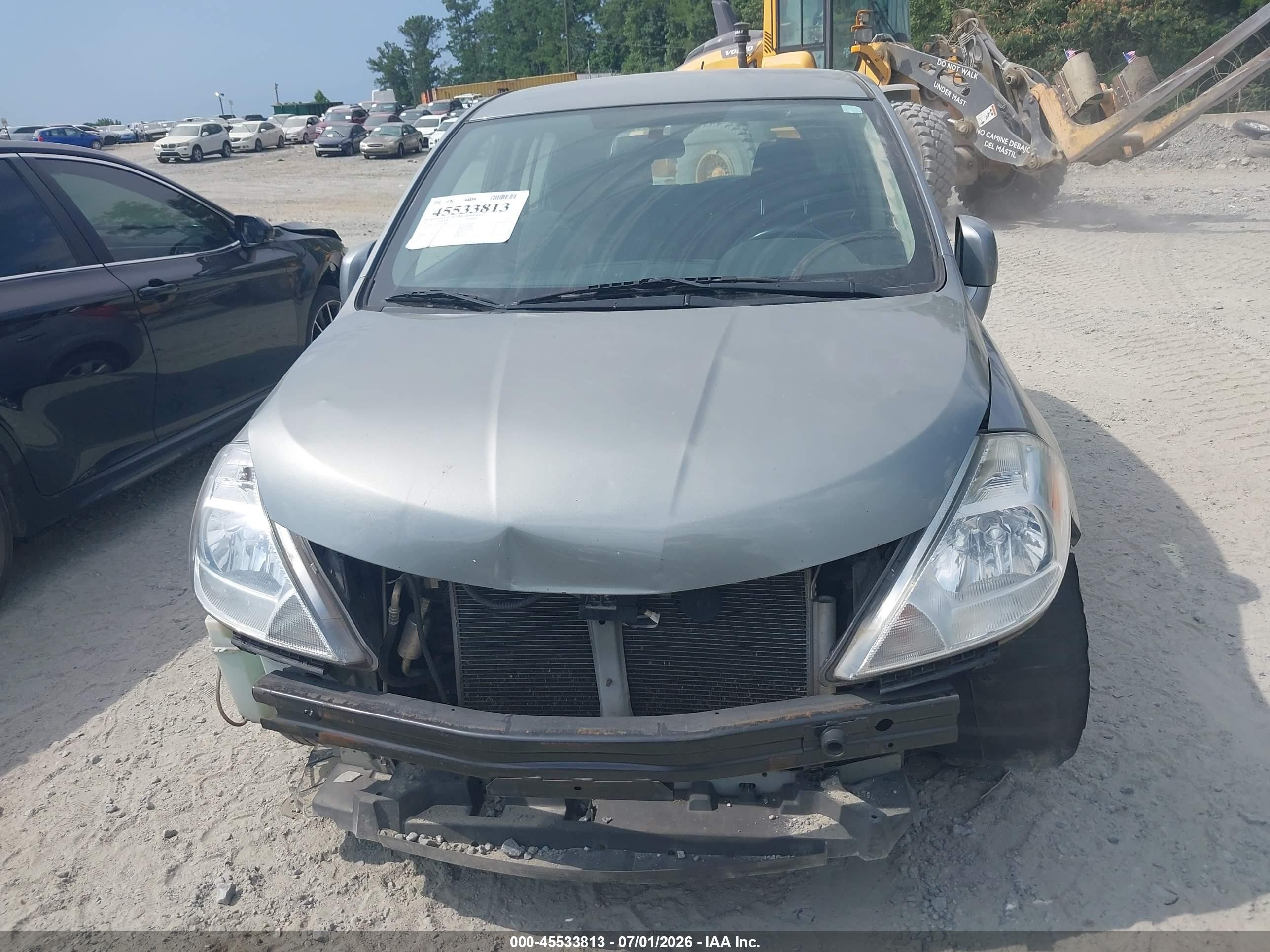 2012 Nissan Versa 1.8 S Gray vin: 3N1BC1CPXCK278659