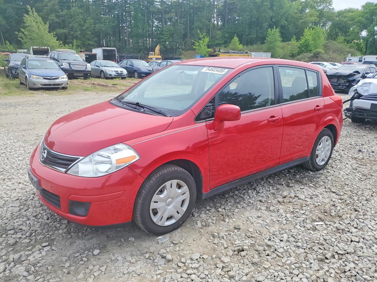 2012 Nissan Versa 1.8 S Red vin: 3N1BC1CPXCK801565