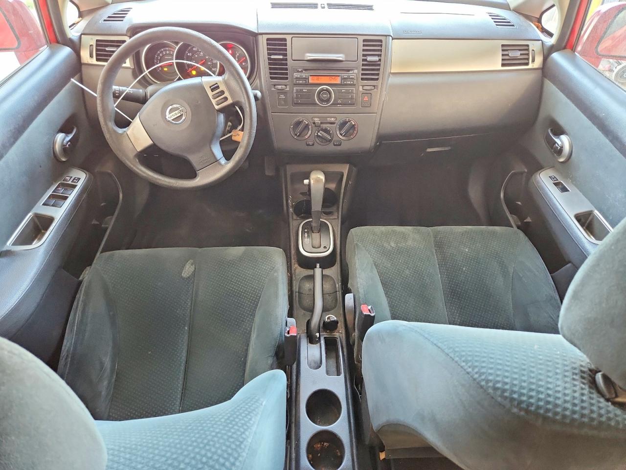 2012 Nissan Versa 1.8 S Red vin: 3N1BC1CPXCL368355