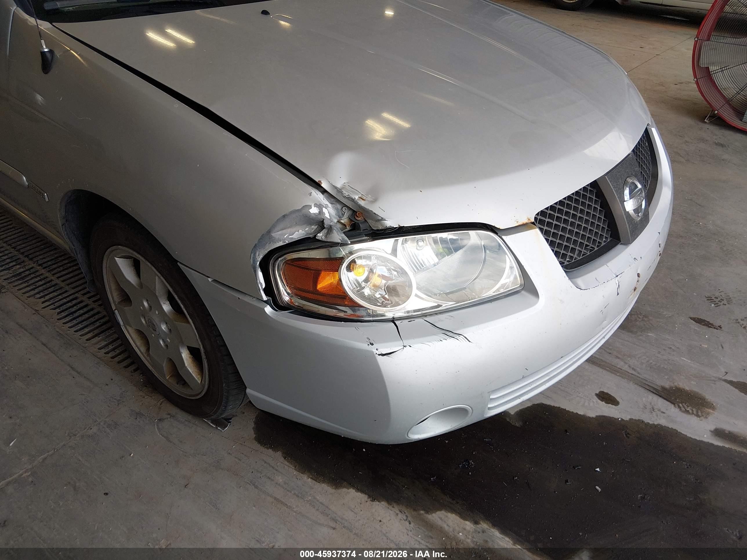 2005 Nissan Sentra 1.8s Silver vin: 3N1CB51A05L458159