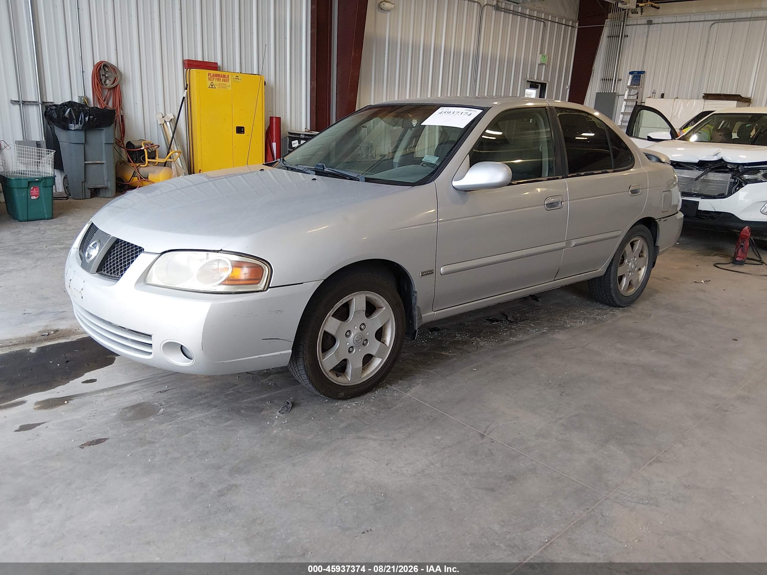 2005 Nissan Sentra 1.8s Silver vin: 3N1CB51A05L458159