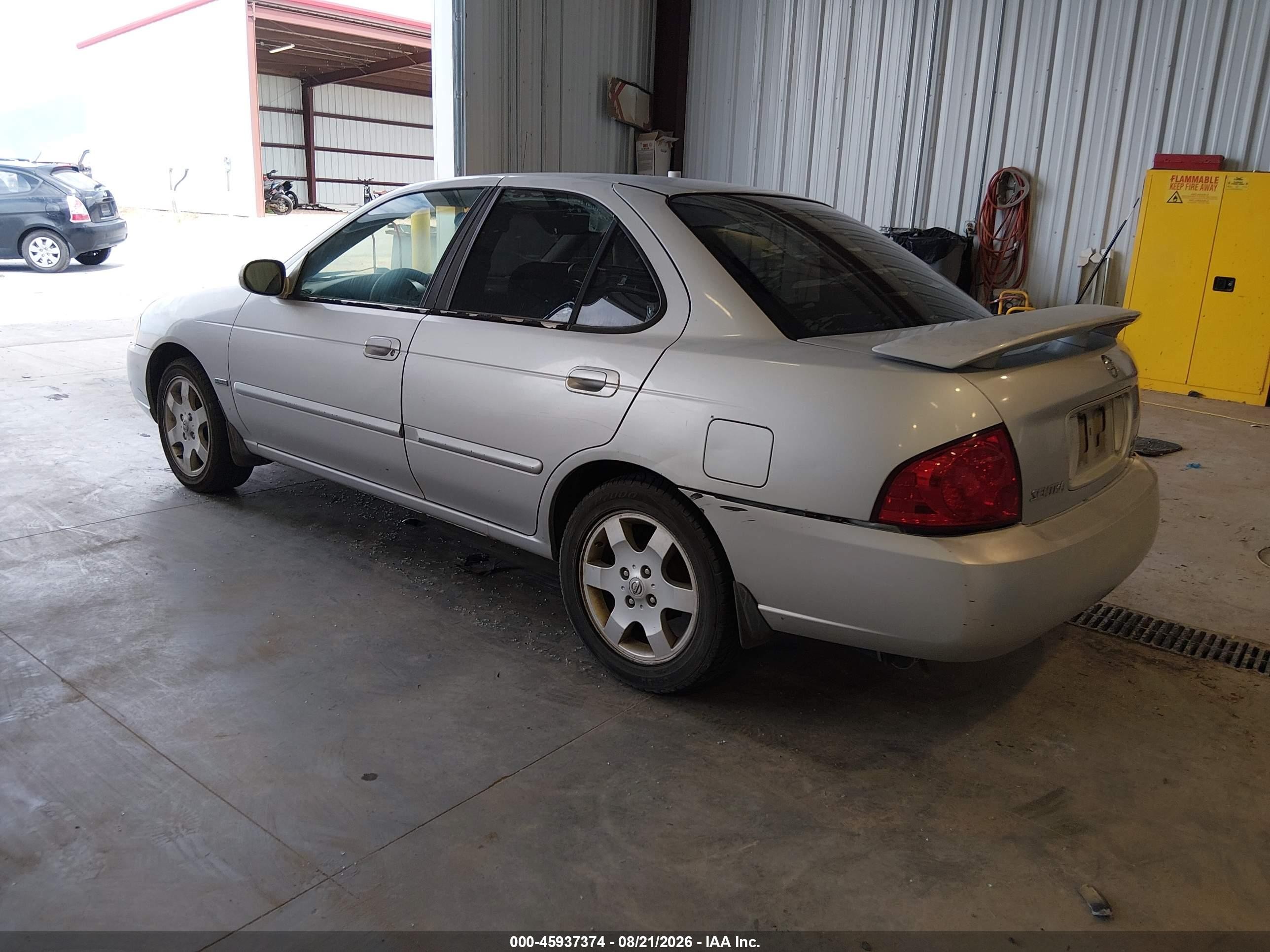 2005 Nissan Sentra 1.8s Silver vin: 3N1CB51A05L458159