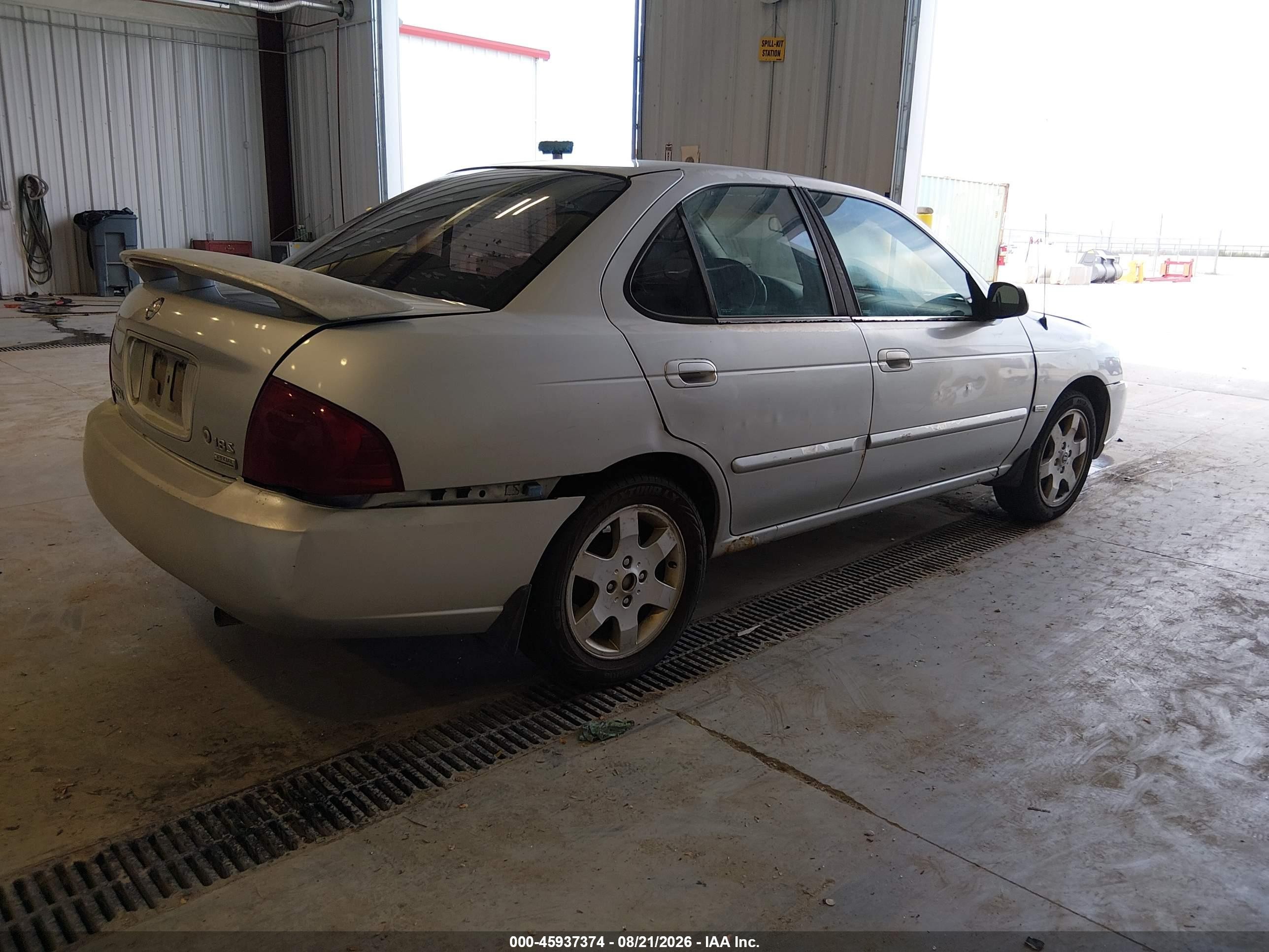 2005 Nissan Sentra 1.8s Silver vin: 3N1CB51A05L458159