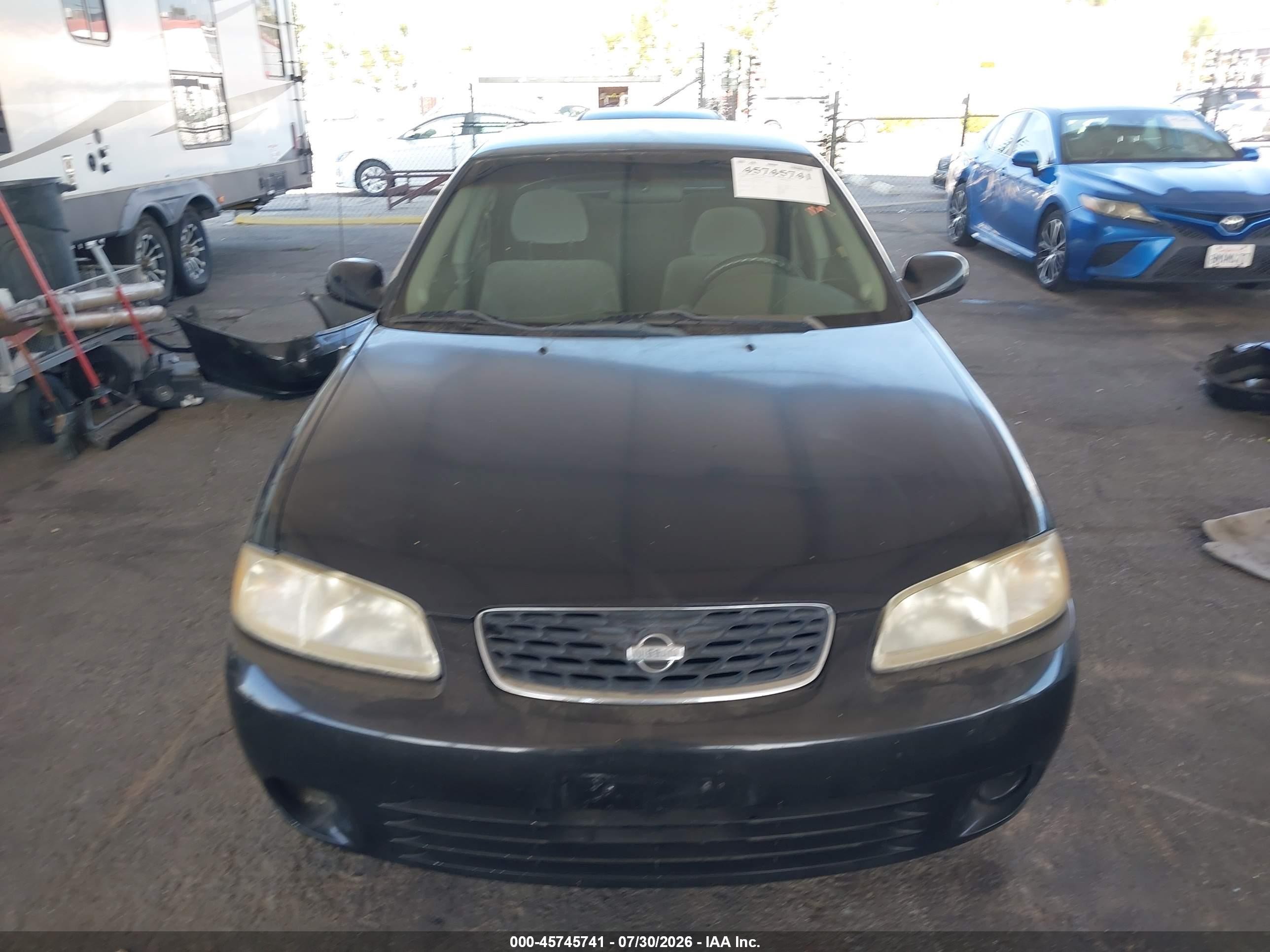 2002 Nissan Sentra Gxe Black vin: 3N1CB51A22L551034