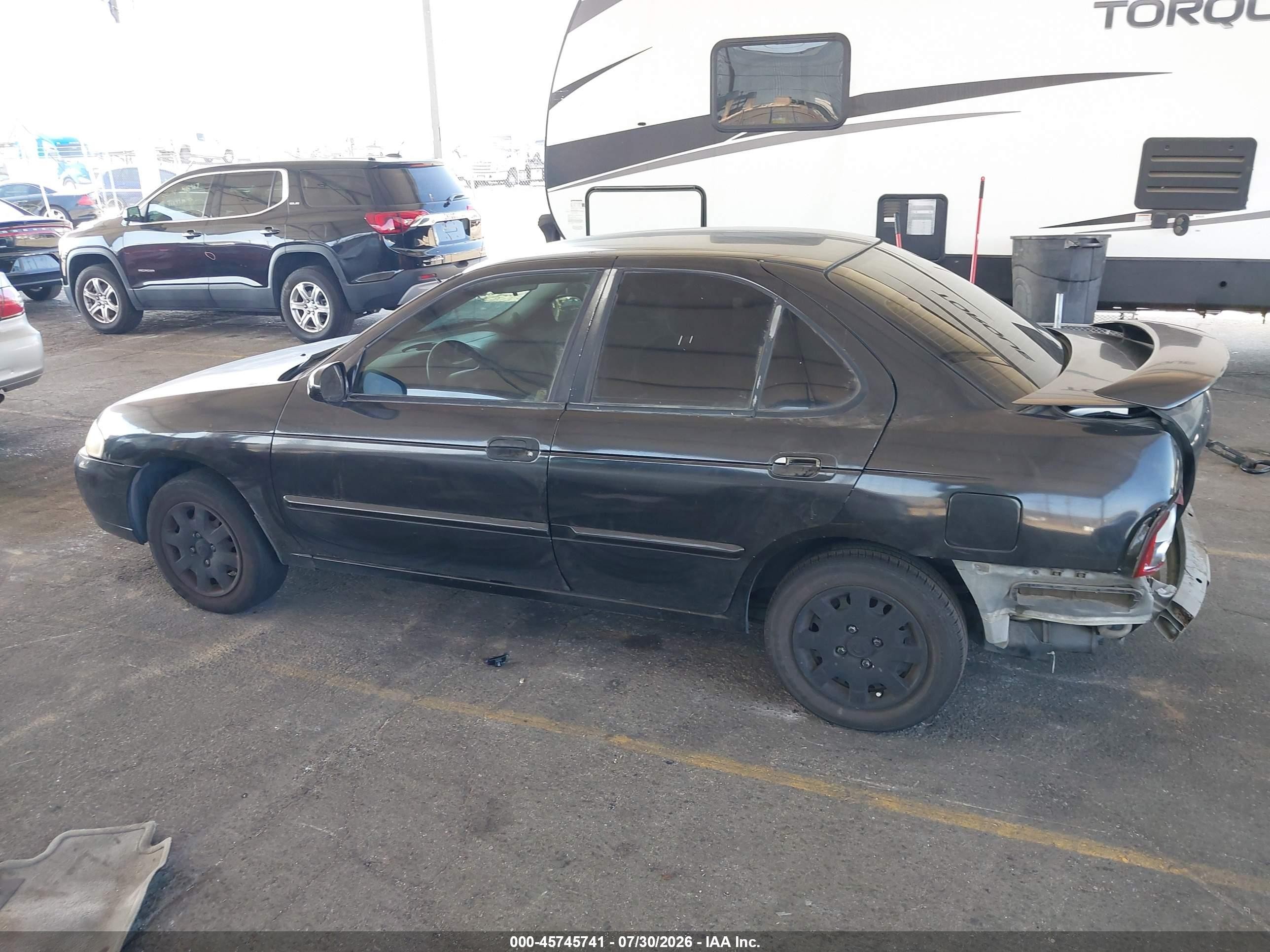 2002 Nissan Sentra Gxe Black vin: 3N1CB51A22L551034
