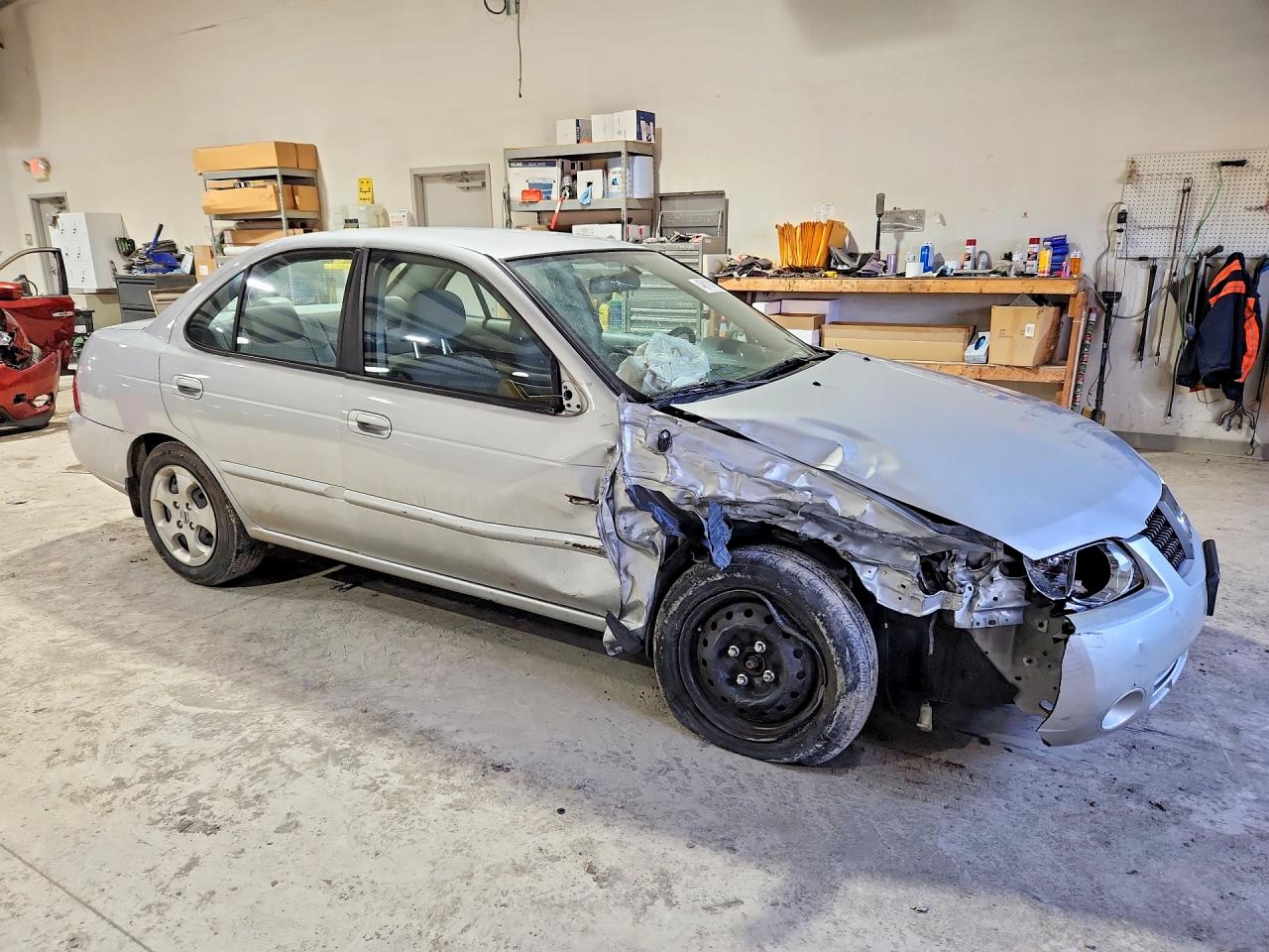 2005 Nissan Sentra 1.8 S Silver vin: 3N1CB51A25L488683