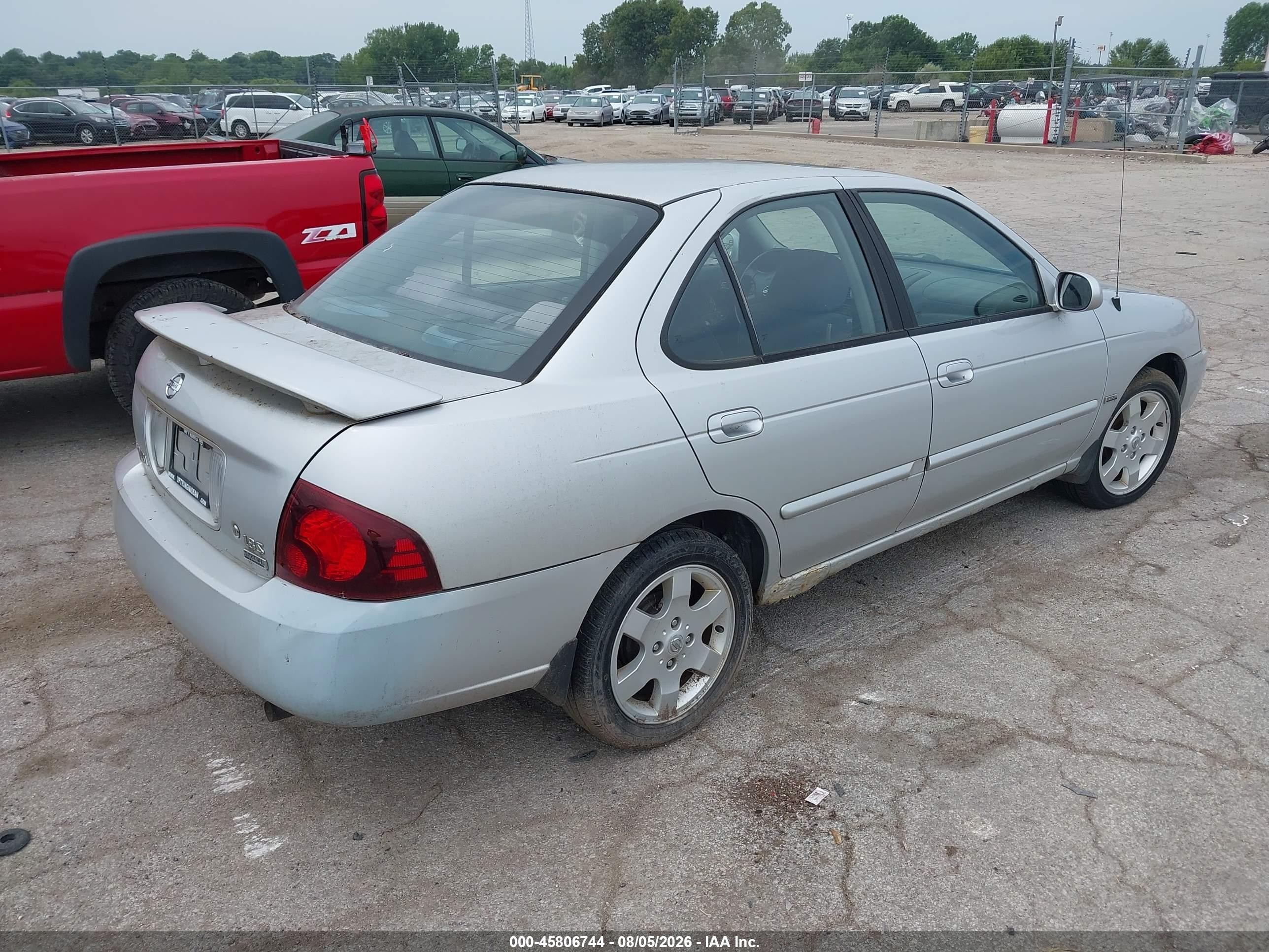 2006 Nissan Sentra 1.8s Silver vin: 3N1CB51A46L493403