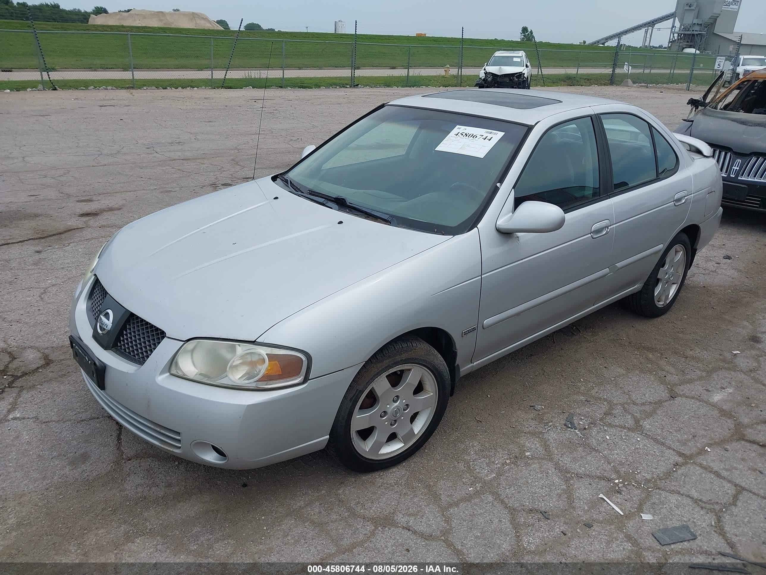 2006 Nissan Sentra 1.8s Silver vin: 3N1CB51A46L493403