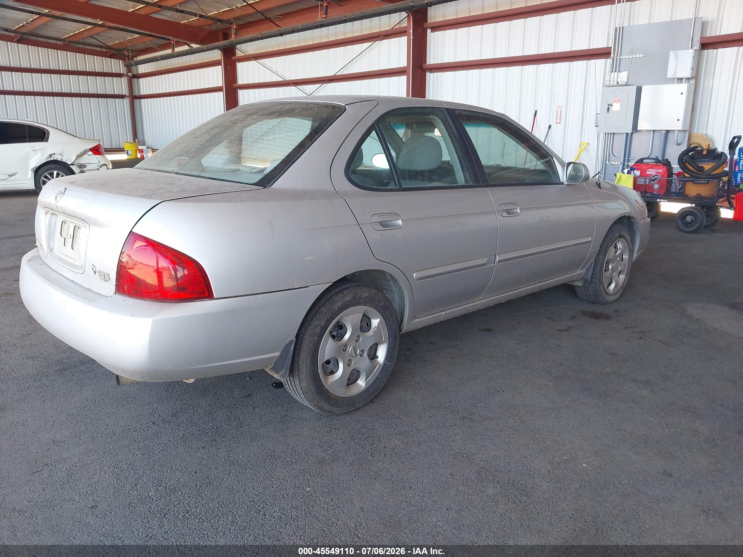2006 Nissan Sentra 1.8s Silver vin: 3N1CB51A86L613509