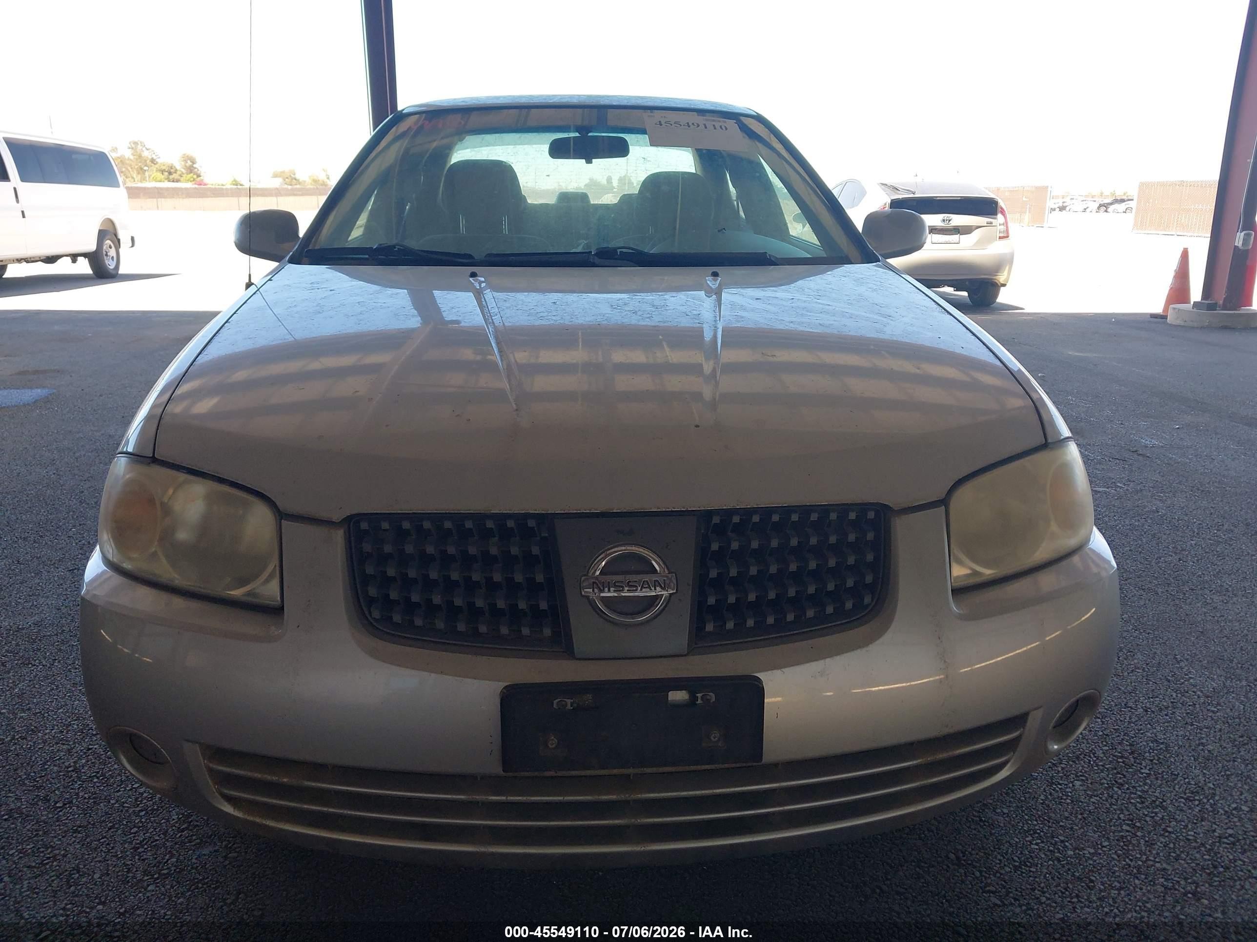 2006 Nissan Sentra 1.8s Silver vin: 3N1CB51A86L613509
