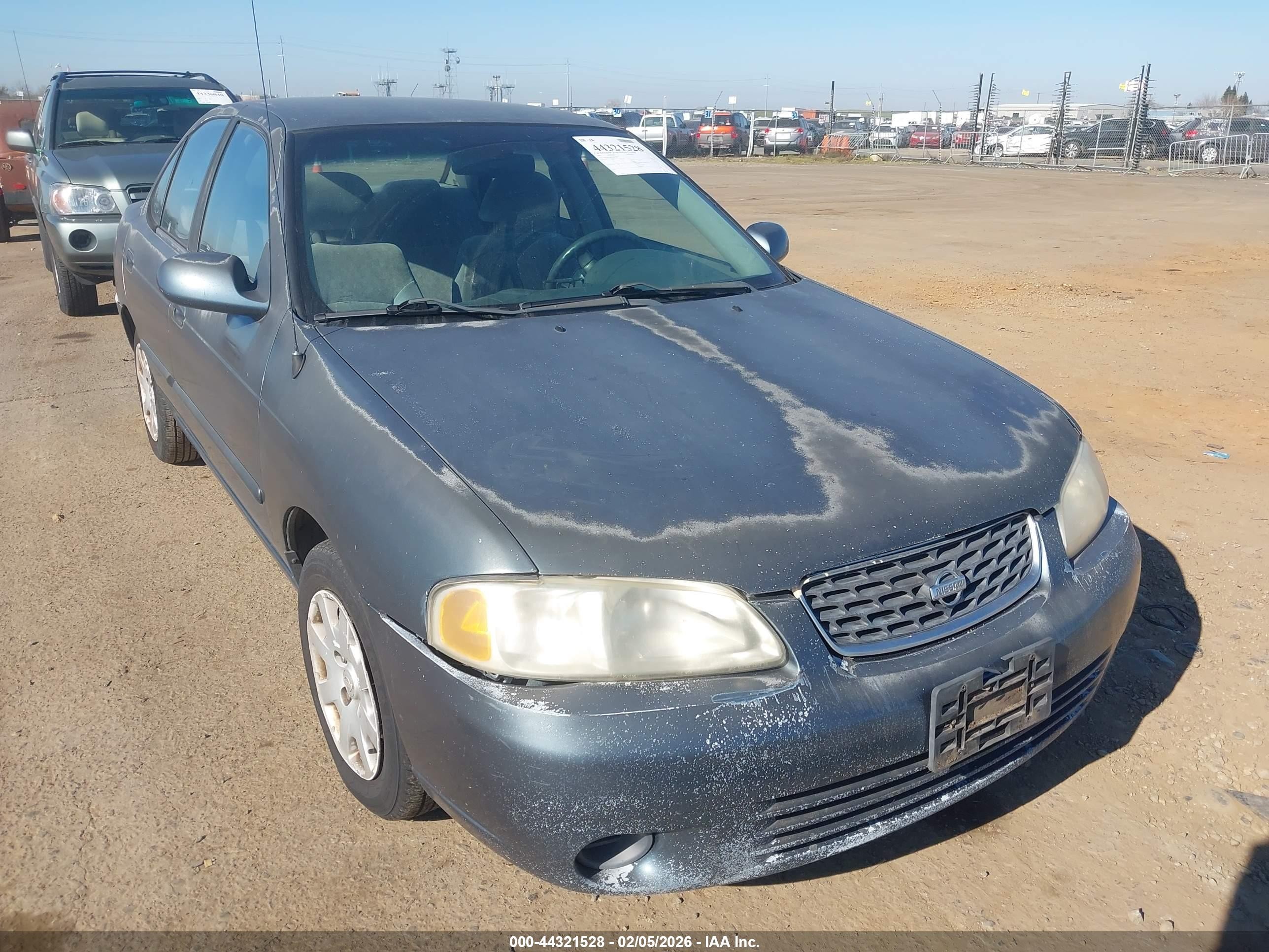 2001 Nissan Sentra Gxe Green vin: 3N1CB51D01L467030