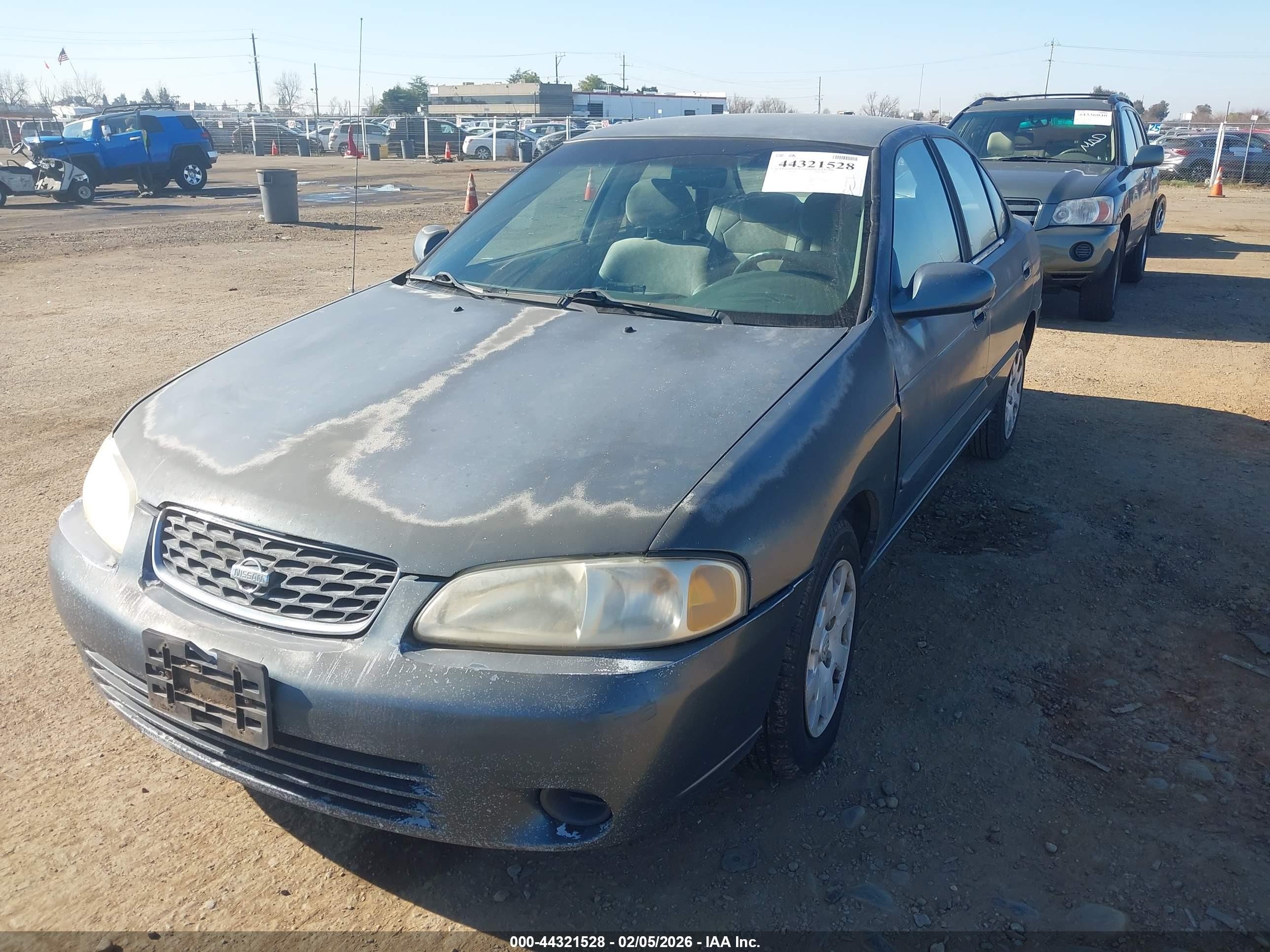 2001 Nissan Sentra Gxe Green vin: 3N1CB51D01L467030