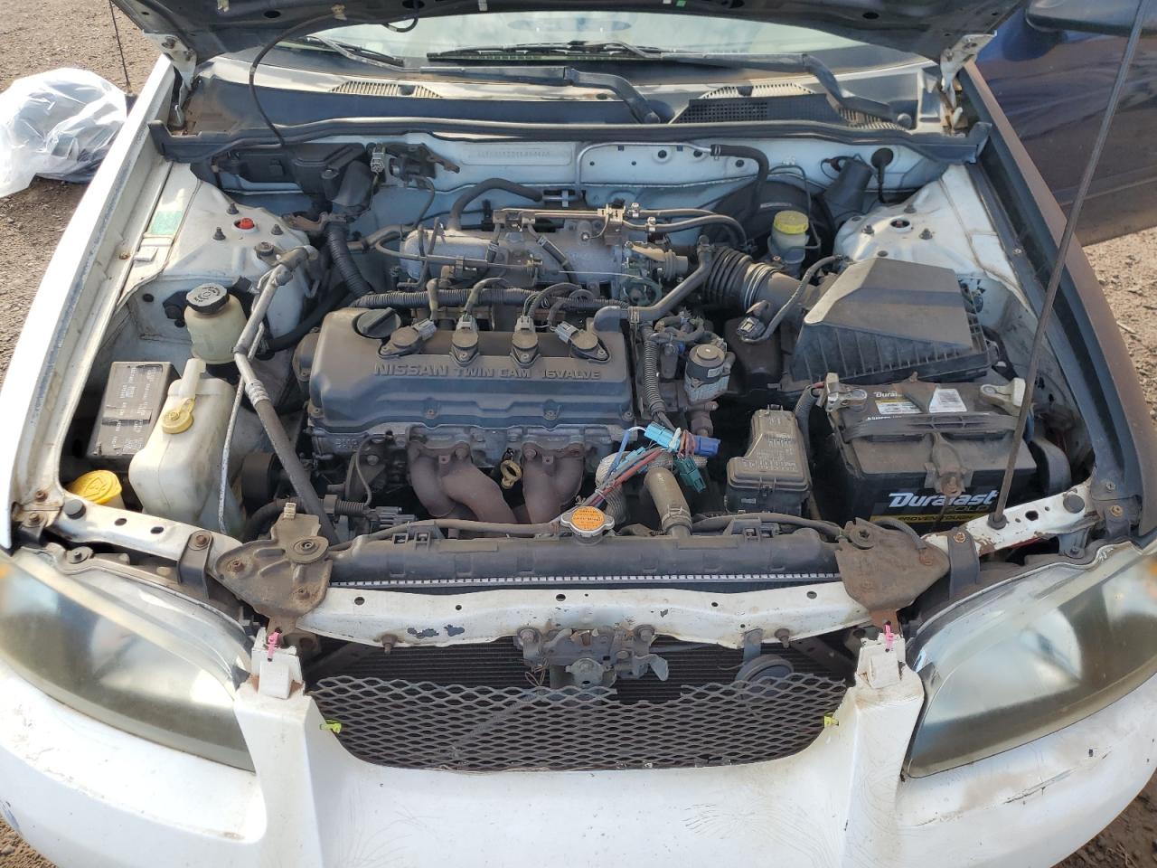 2001 Nissan Sentra Xe White vin: 3N1CB51D01L494180