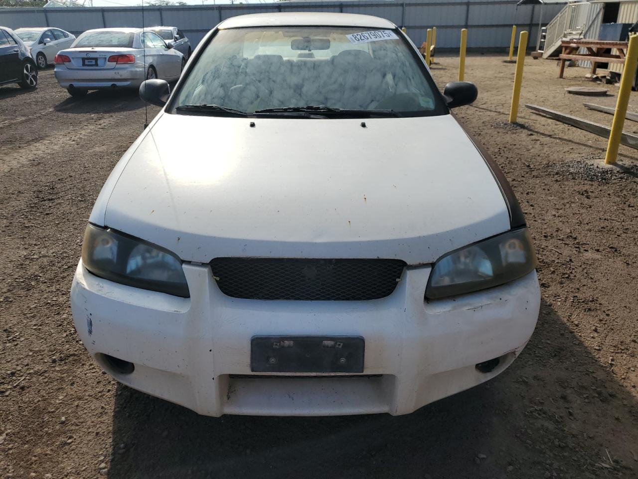 2001 Nissan Sentra Xe White vin: 3N1CB51D01L494180