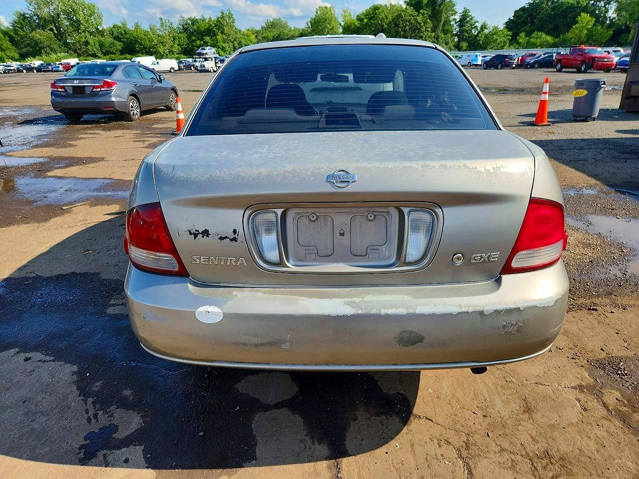 2001 Nissan Sentra Xe Silver vin: 3N1CB51D01L499136