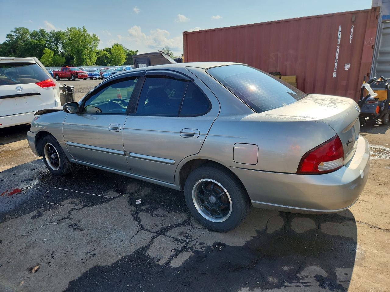 2001 Nissan Sentra Xe Silver vin: 3N1CB51D01L499136