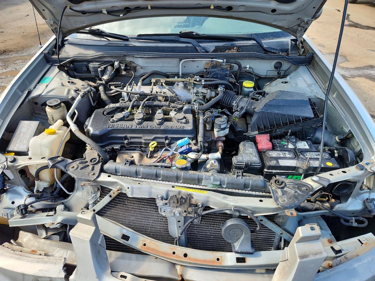2001 Nissan Sentra Xe Silver vin: 3N1CB51D01L499136