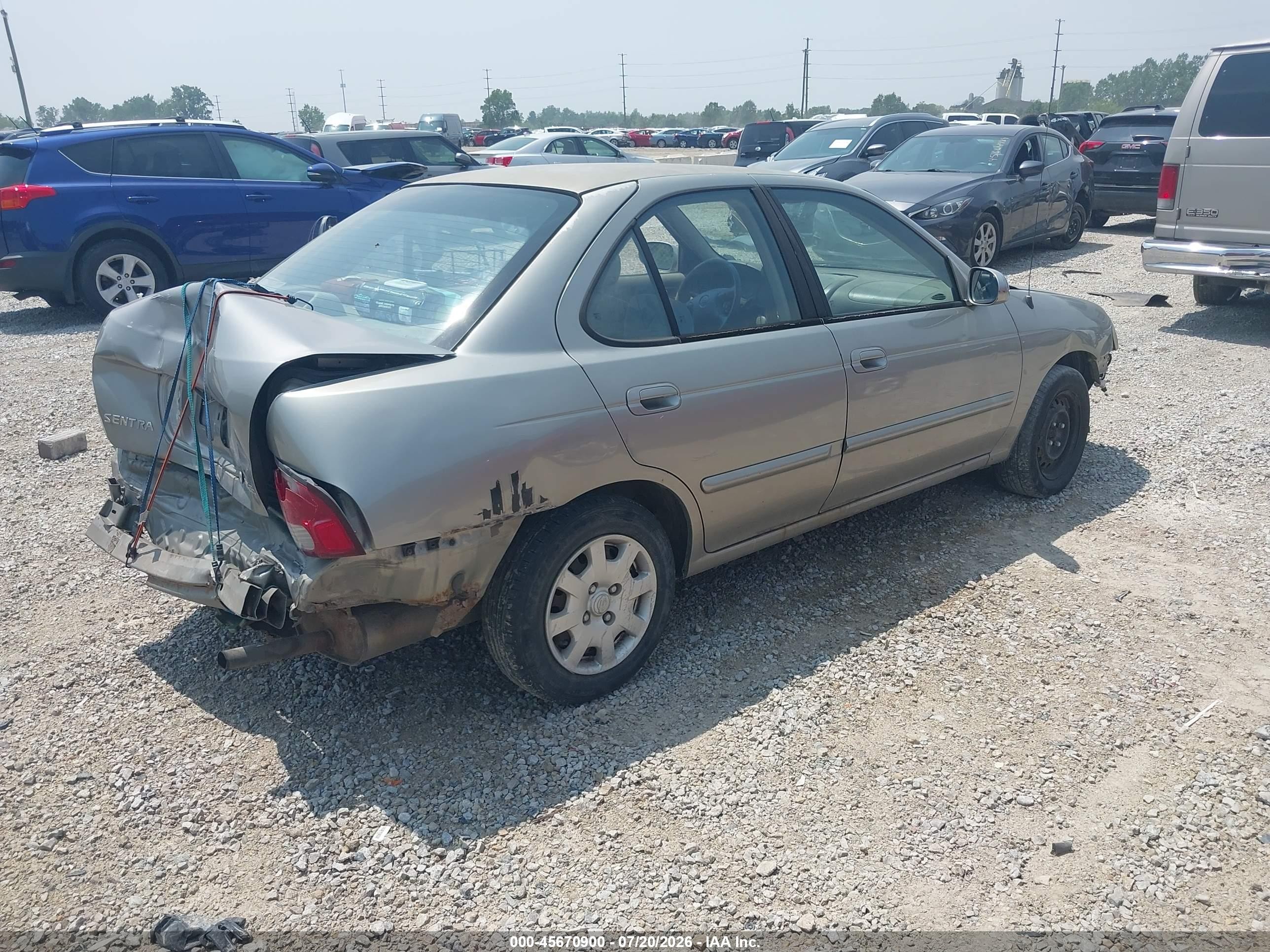 2001 Nissan Sentra Gxe Gold vin: 3N1CB51D01L510829