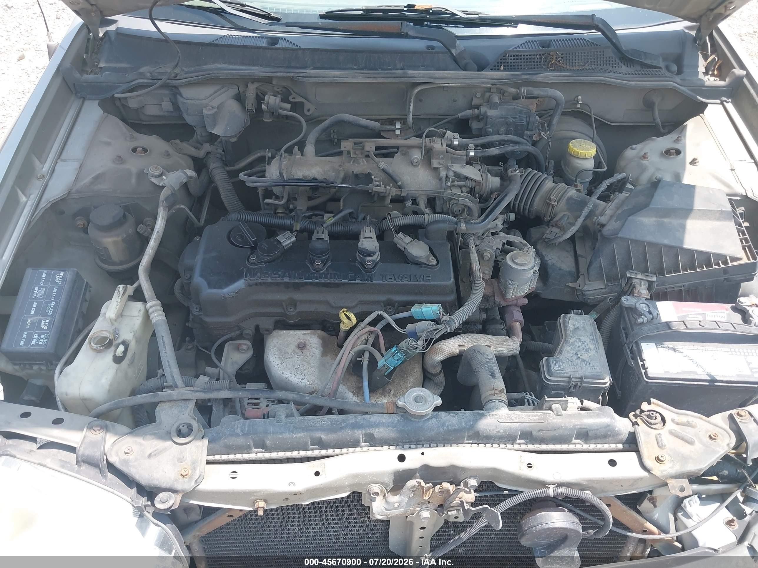2001 Nissan Sentra Gxe Gold vin: 3N1CB51D01L510829