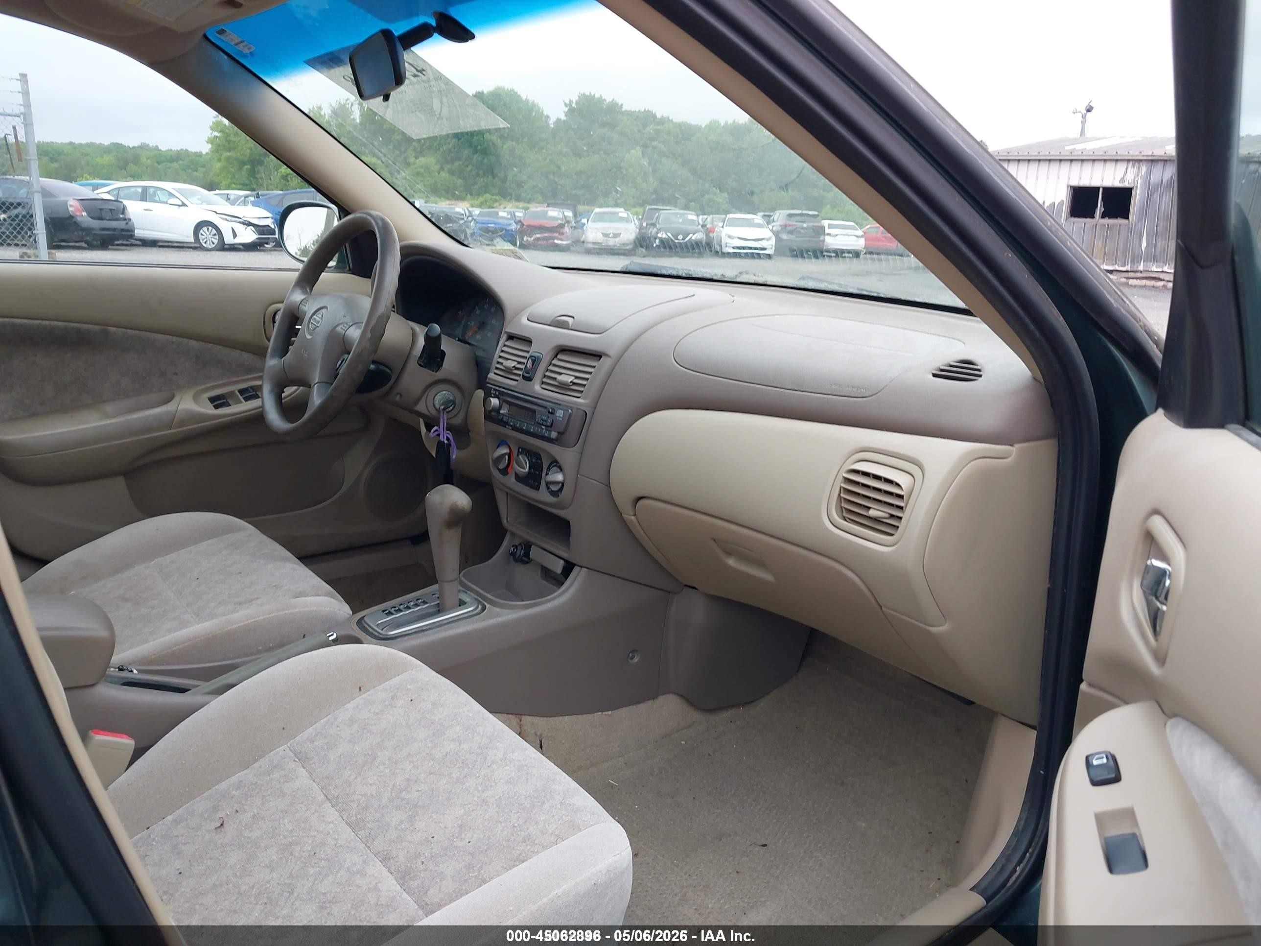 2001 Nissan Sentra Gxe Green vin: 3N1CB51D01L516789