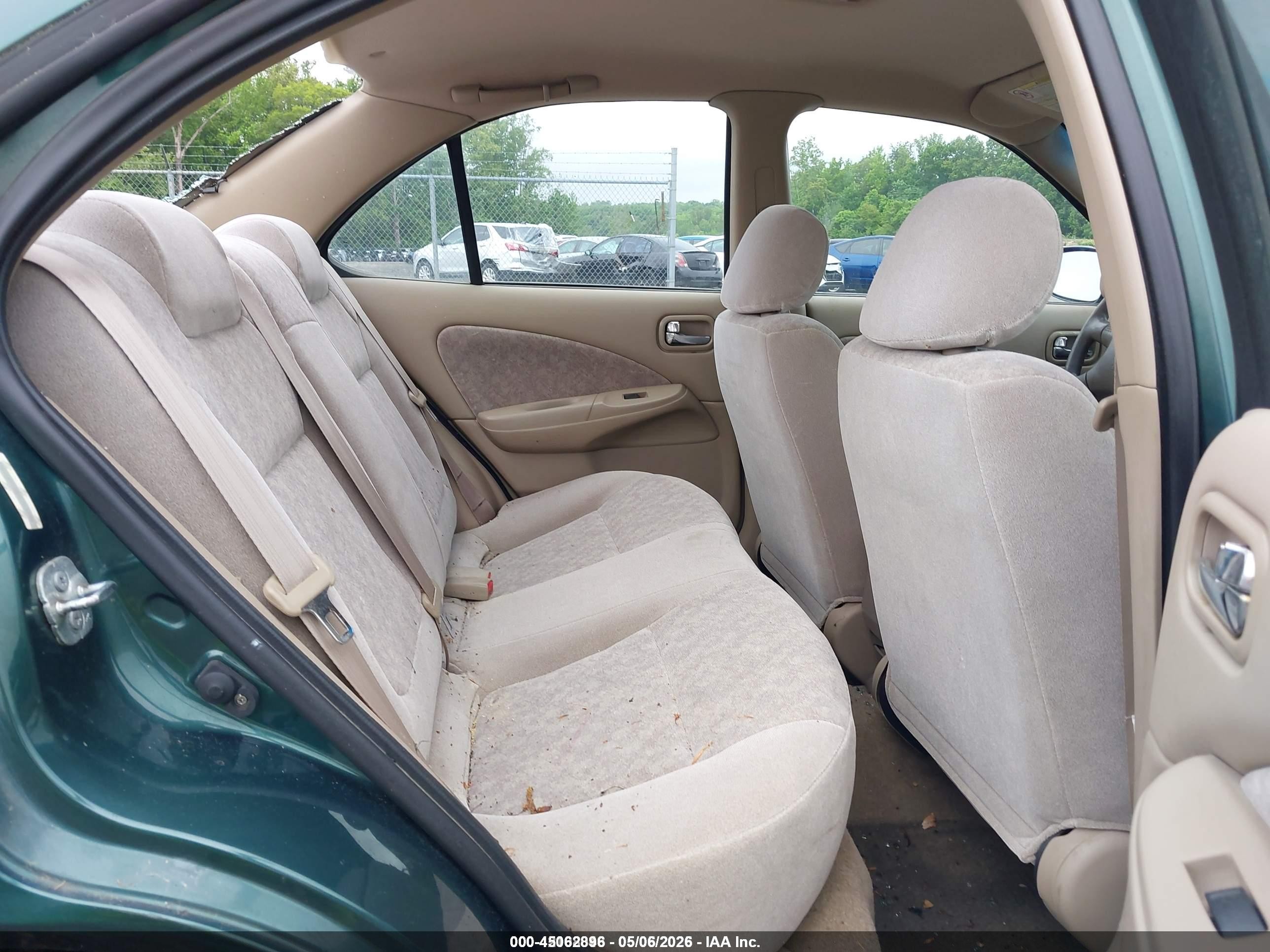 2001 Nissan Sentra Gxe Green vin: 3N1CB51D01L516789