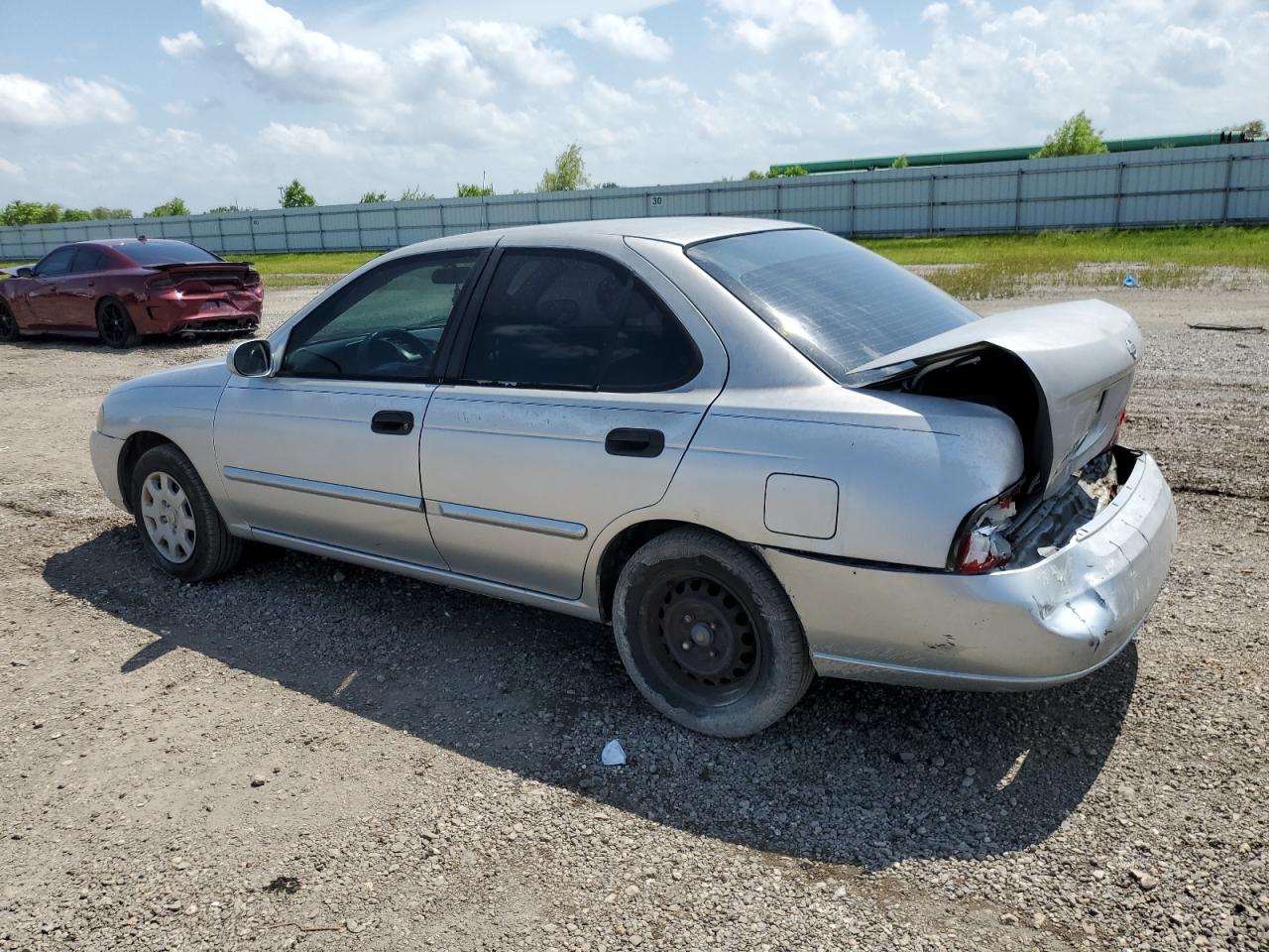 2002 Nissan Sentra Xe Серебряный vin: 3N1CB51D02L588786