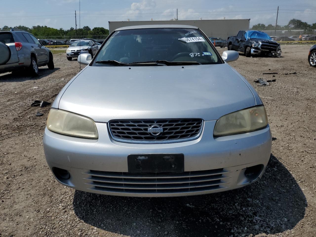 2002 Nissan Sentra Xe Серебряный vin: 3N1CB51D02L588786