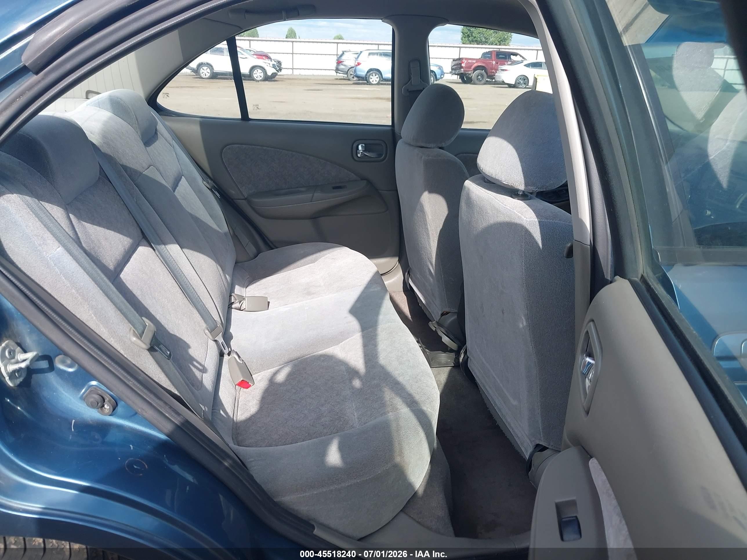 2002 Nissan Sentra Gxe Light Blue vin: 3N1CB51D02L589517