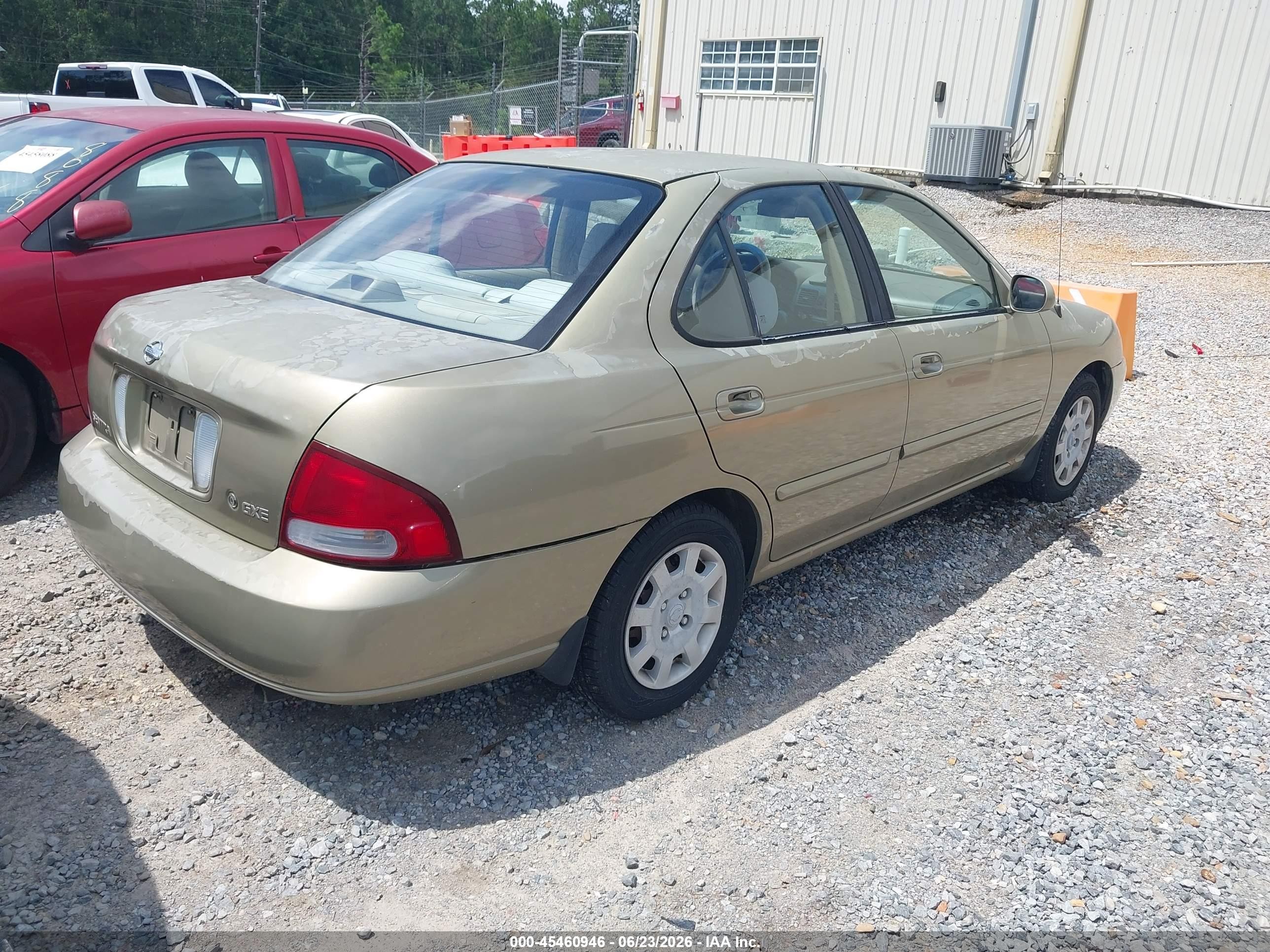 2002 Nissan Sentra Gxe Gold vin: 3N1CB51D02L678634