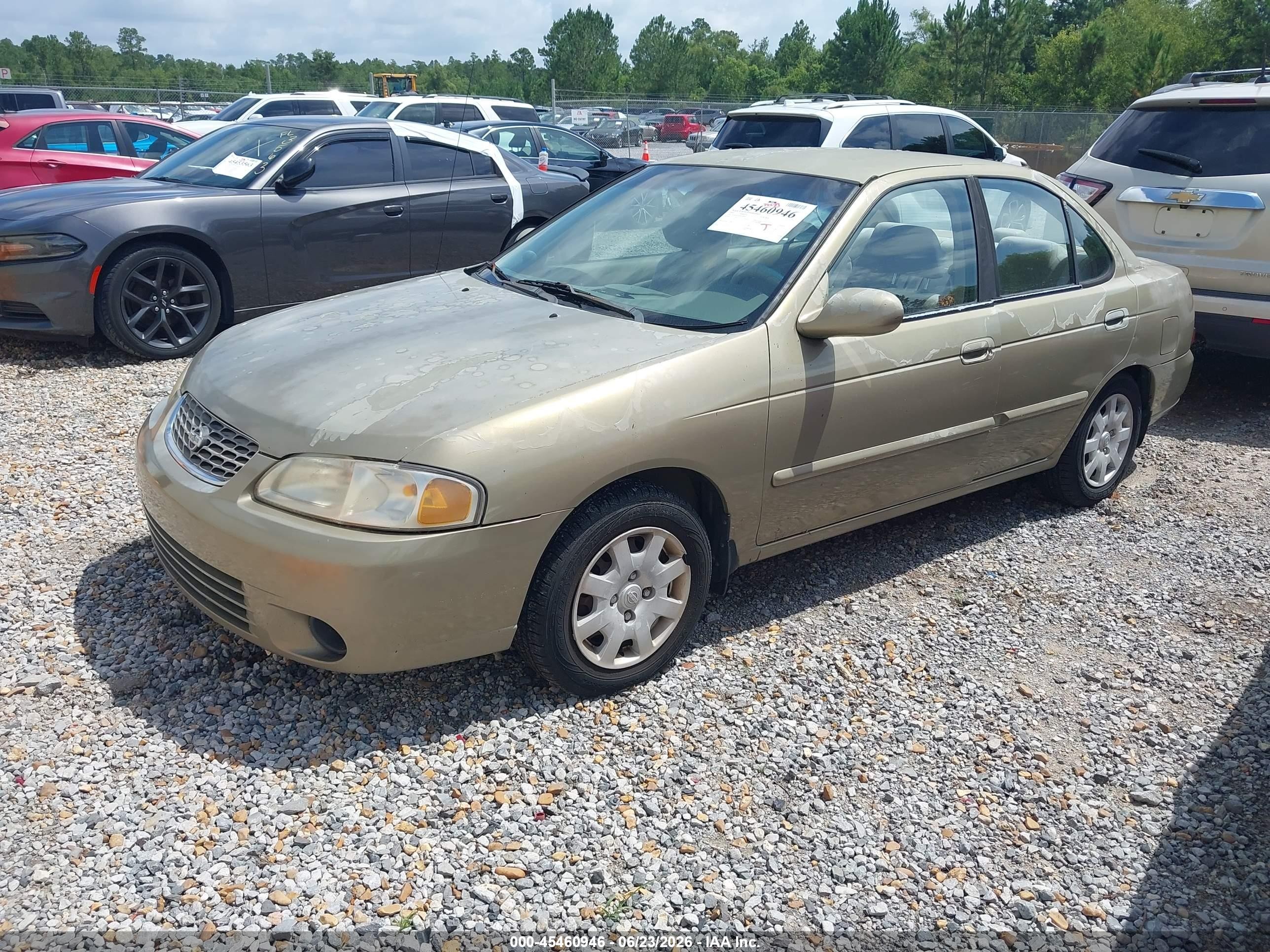 2002 Nissan Sentra Gxe Gold vin: 3N1CB51D02L678634