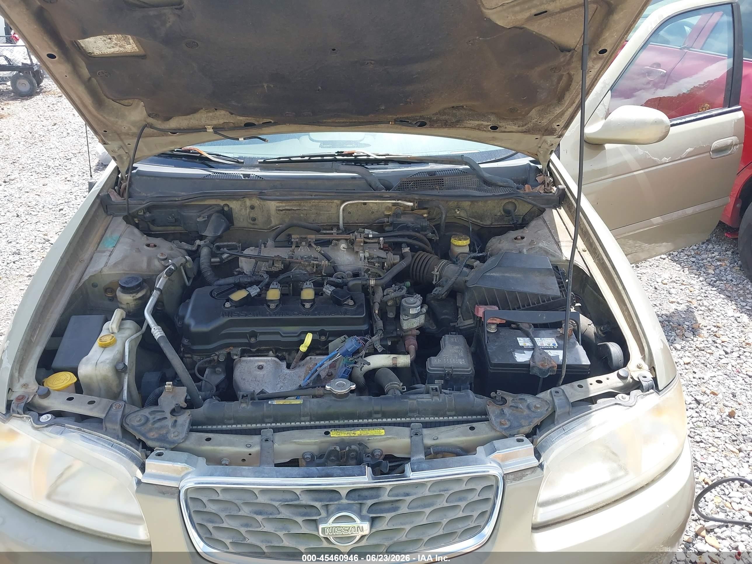 2002 Nissan Sentra Gxe Gold vin: 3N1CB51D02L678634