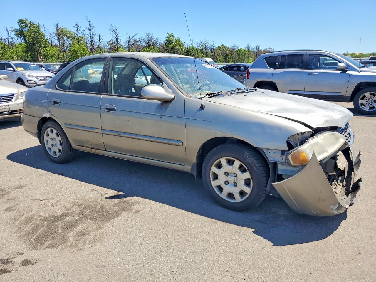 2002 Niss Sentra Beige vin: 3N1CB51D02L686457