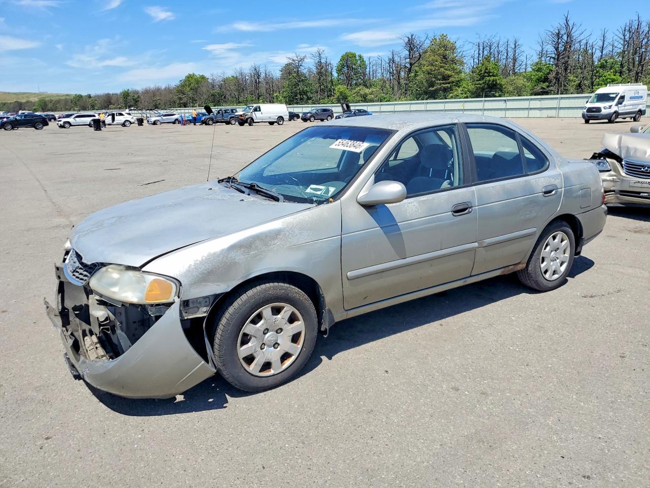 2002 Niss Sentra Beige vin: 3N1CB51D02L686457