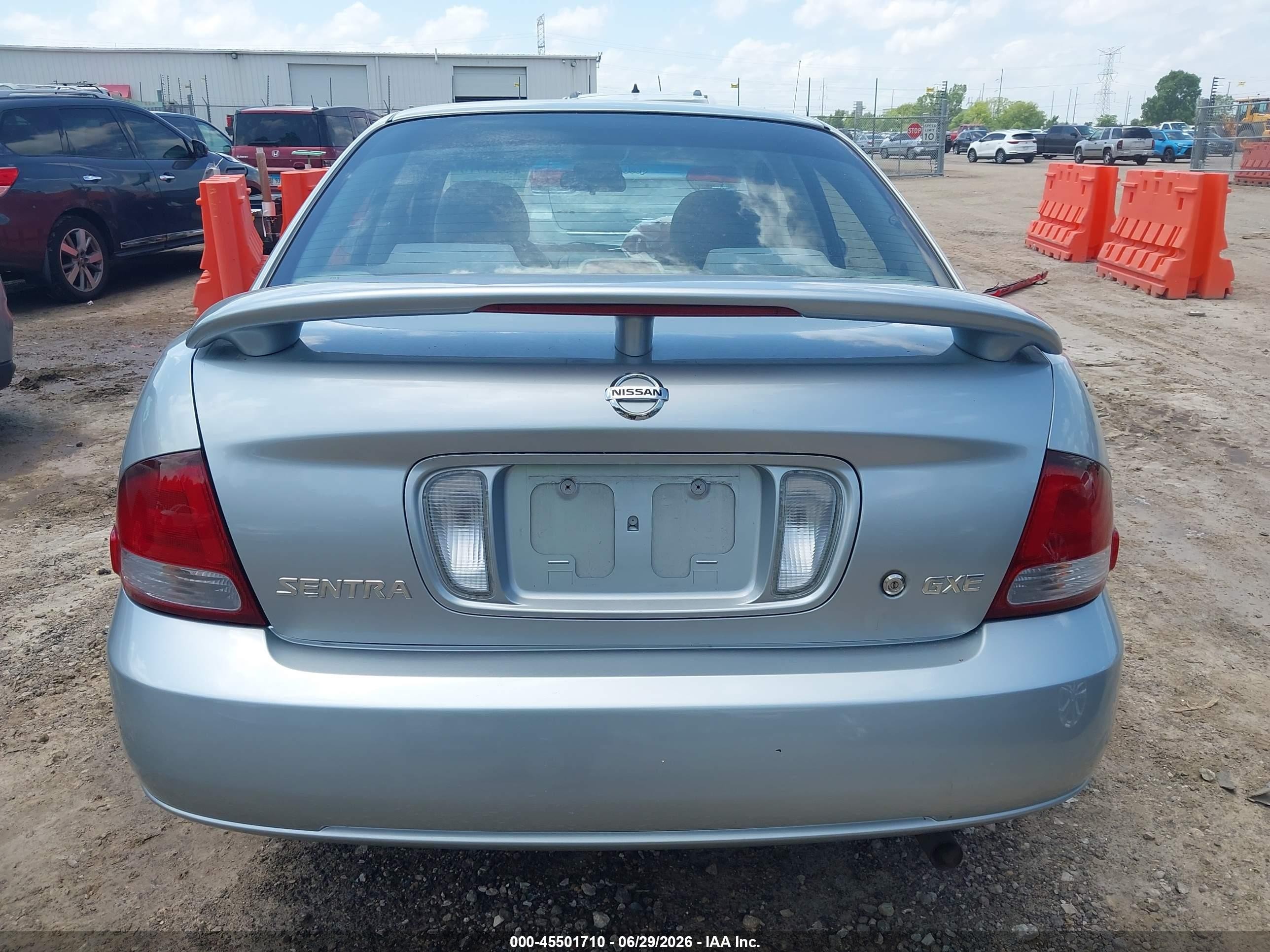 2003 Nissan Sentra Gxe Silver vin: 3N1CB51D03L813774