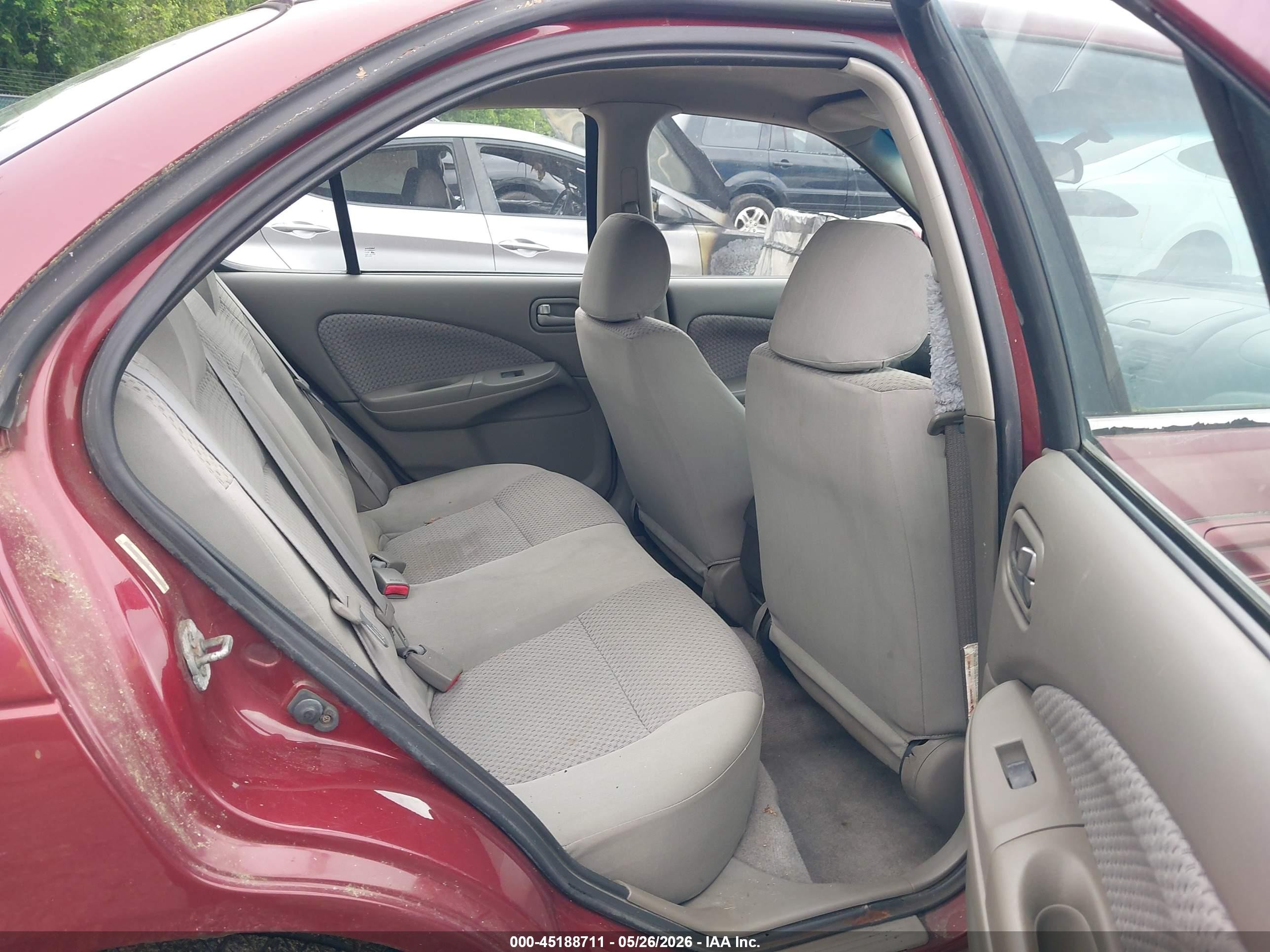 2004 Nissan Sentra 1.8s Бордовый vin: 3N1CB51D04L856822