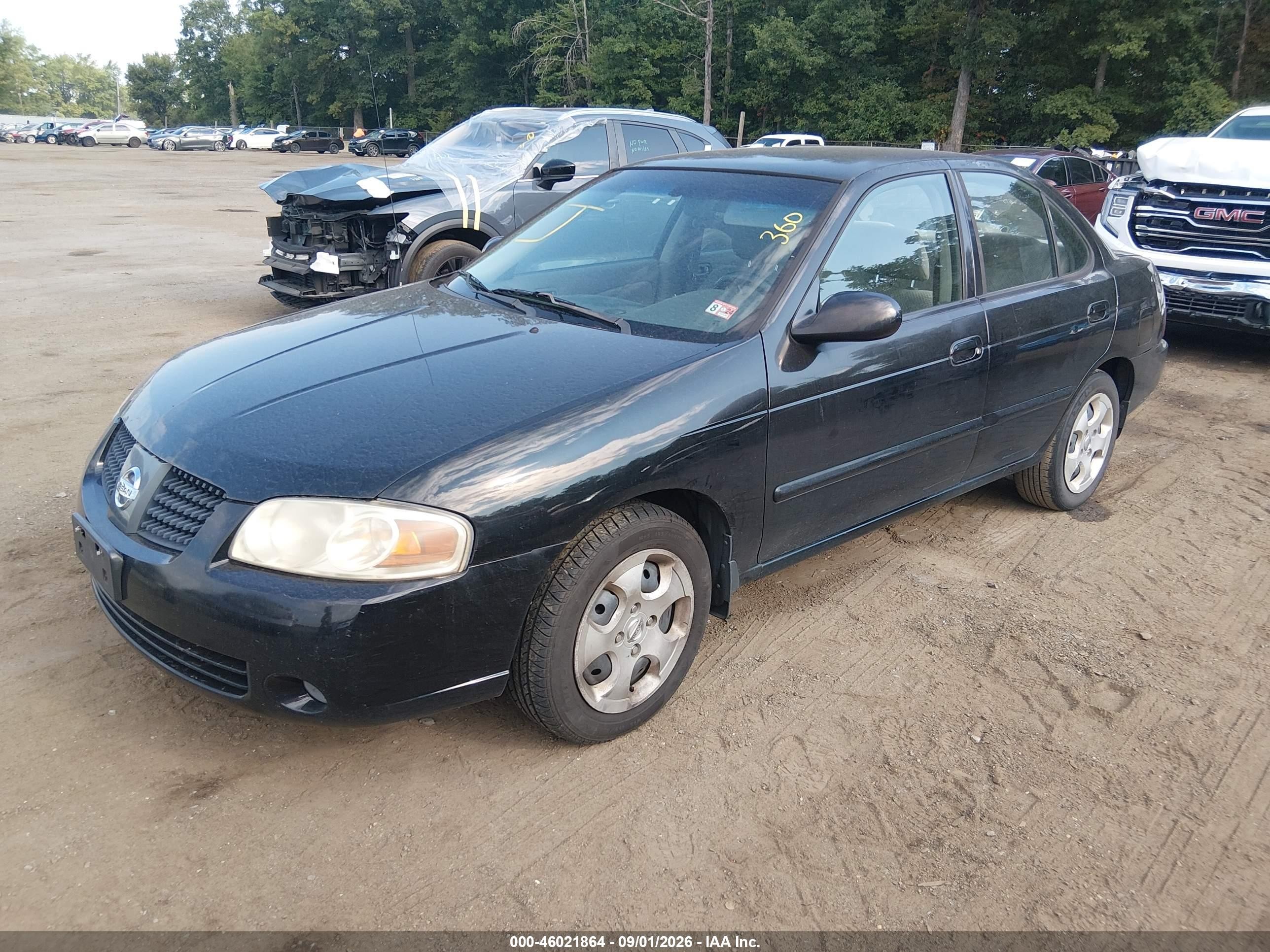 2004 Nissan Sentra 1.8s Black vin: 3N1CB51D04L888914