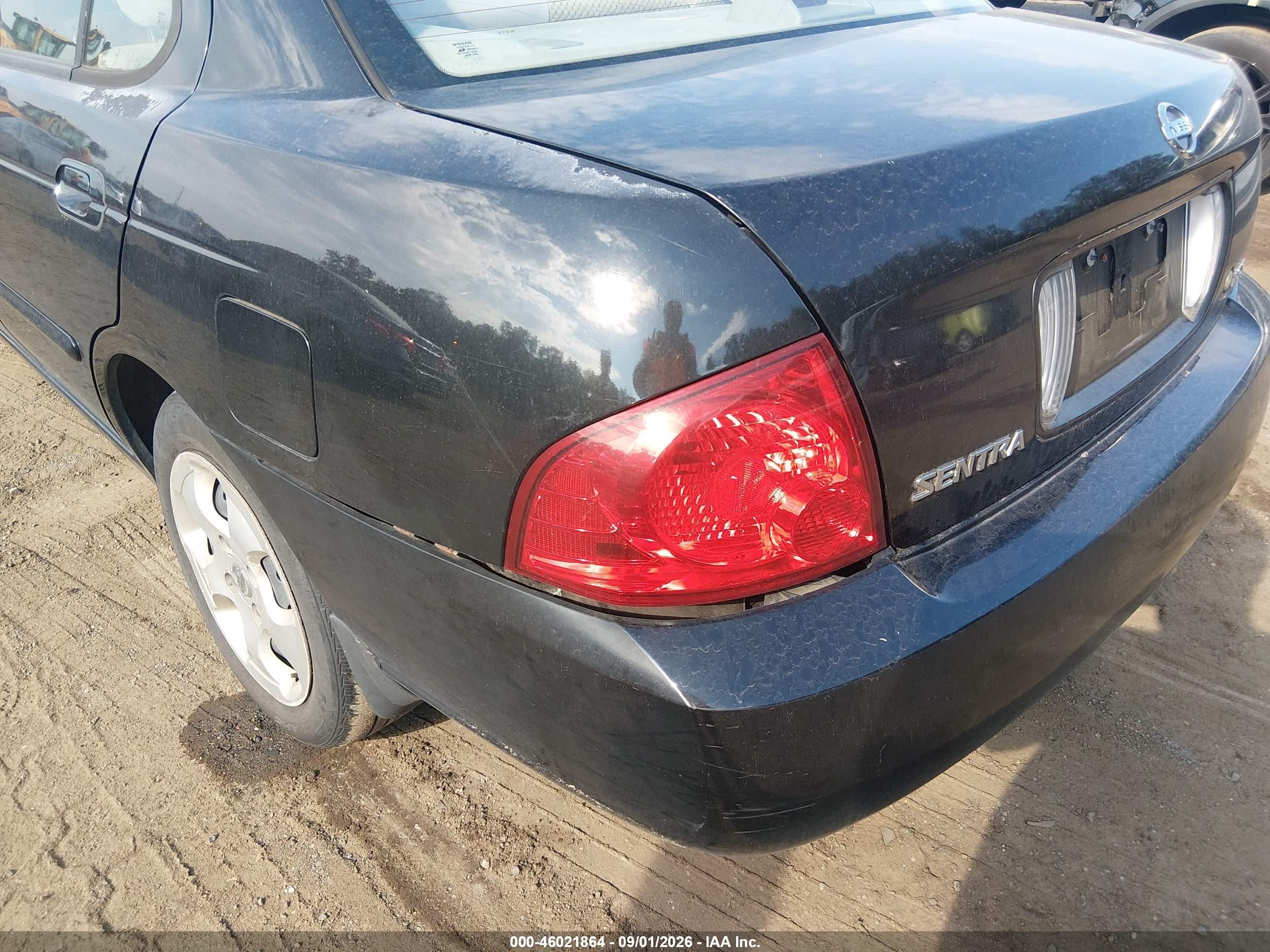 2004 Nissan Sentra 1.8s Black vin: 3N1CB51D04L888914