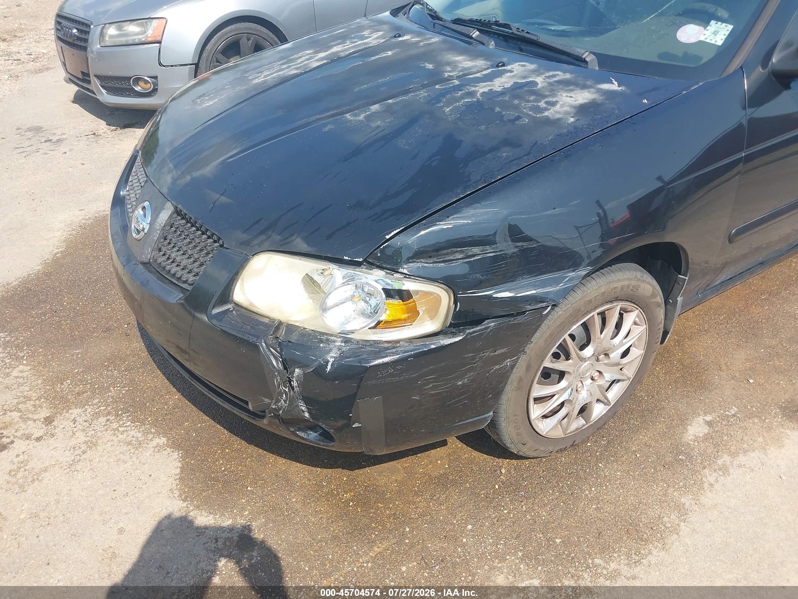 2005 Nissan Sentra 1.8s Черный vin: 3N1CB51D05L461153