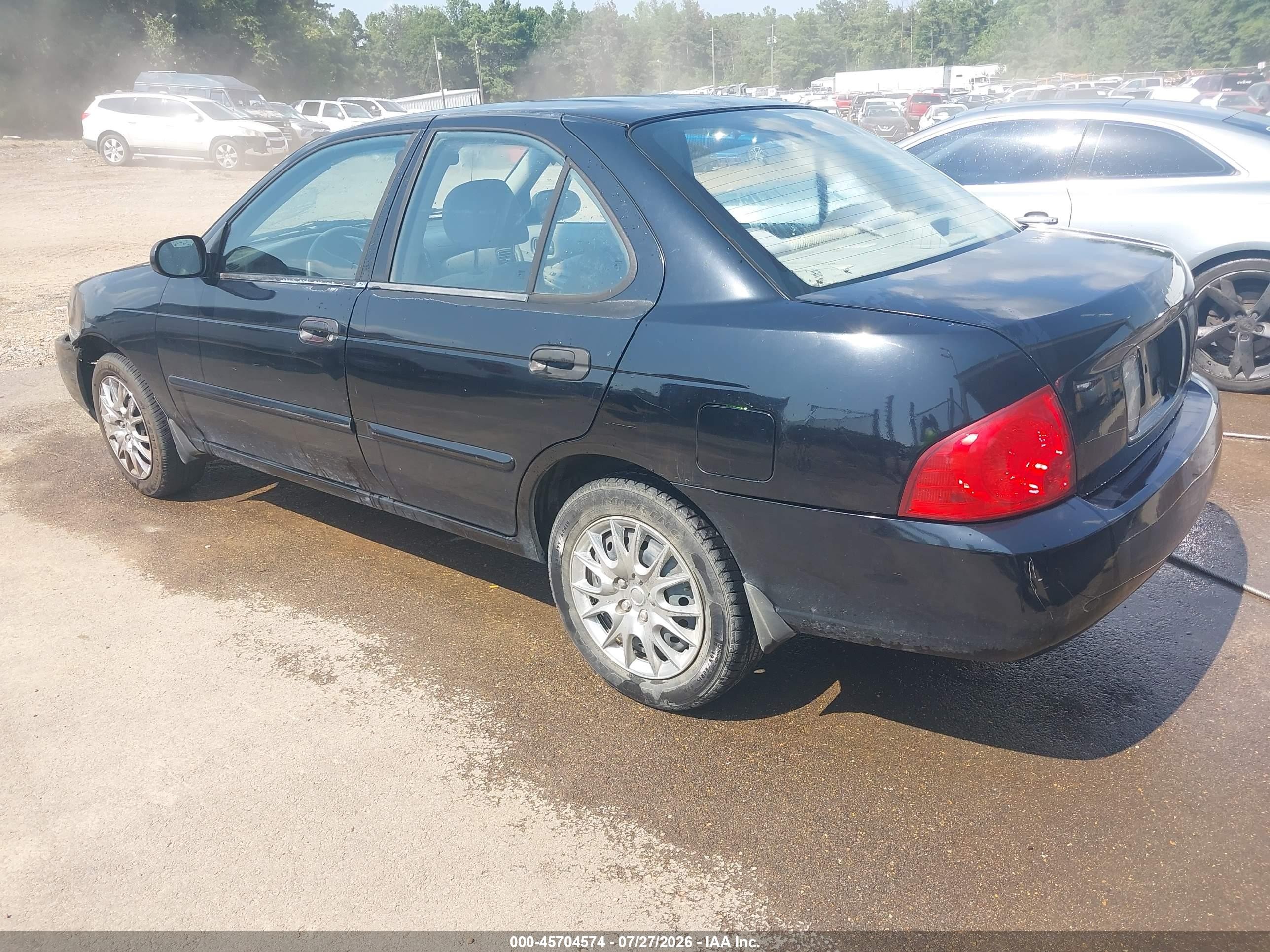 2005 Nissan Sentra 1.8s Черный vin: 3N1CB51D05L461153