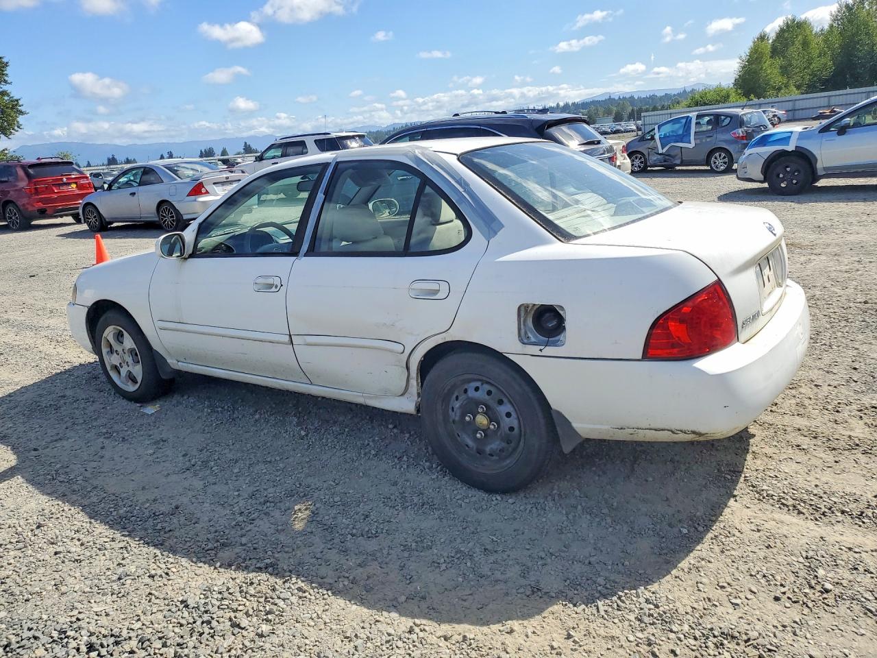 2005 Nissan Sentra 1.8 White vin: 3N1CB51D05L494640