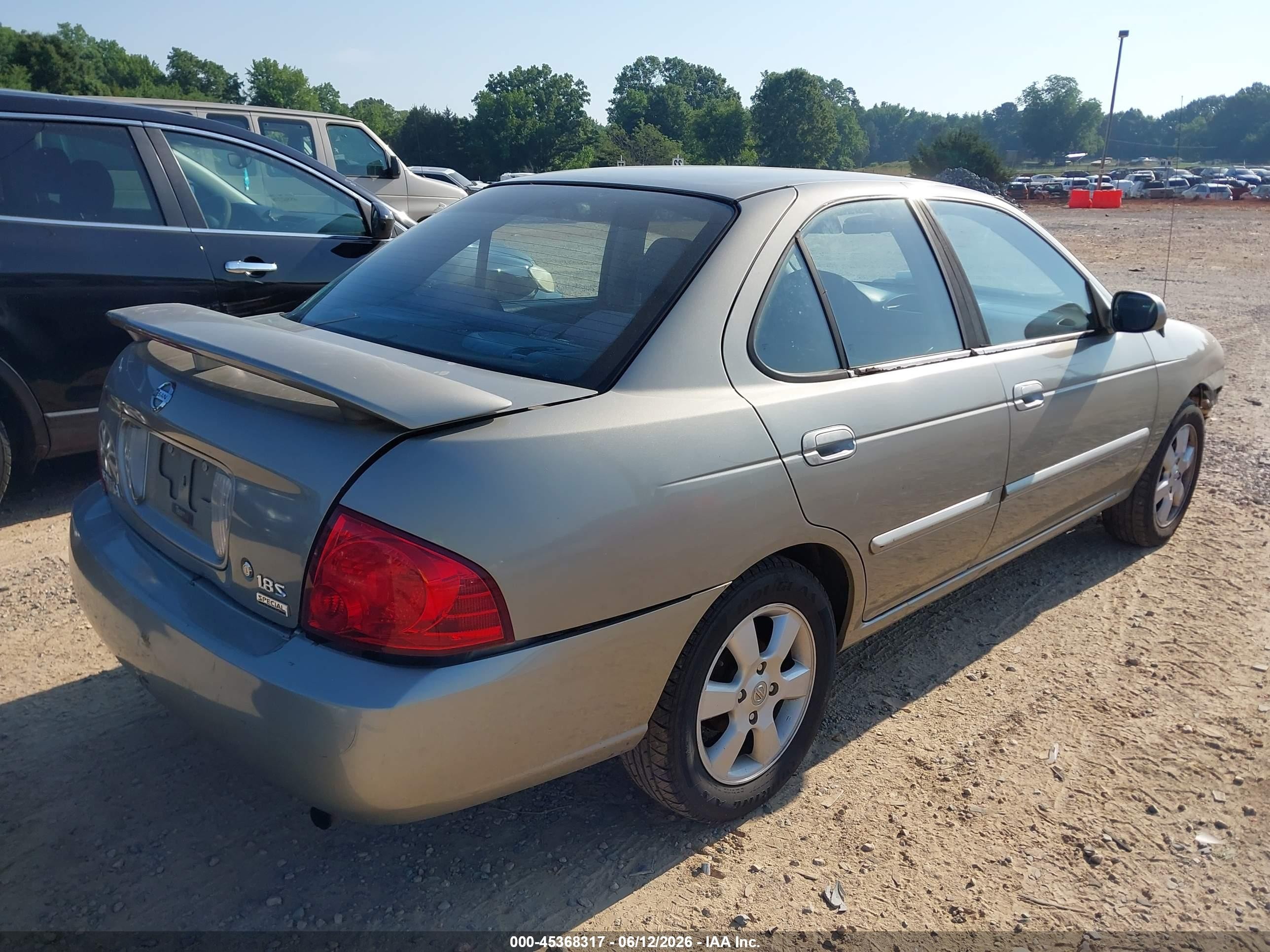 2006 Nissan Sentra 1.8s Tan vin: 3N1CB51D06L465592