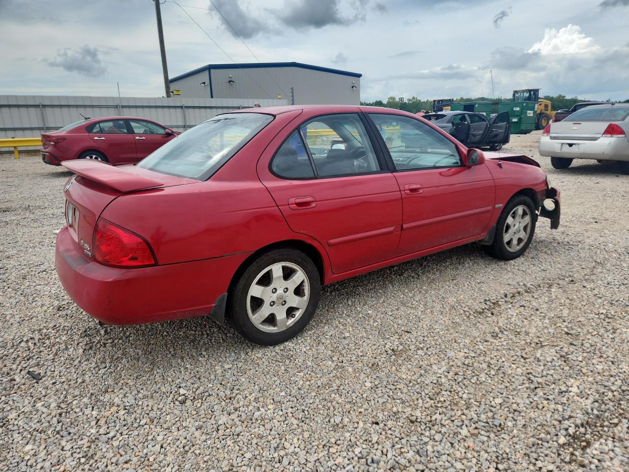 2006 Nissan Sentra Red vin: 3N1CB51D06L518890