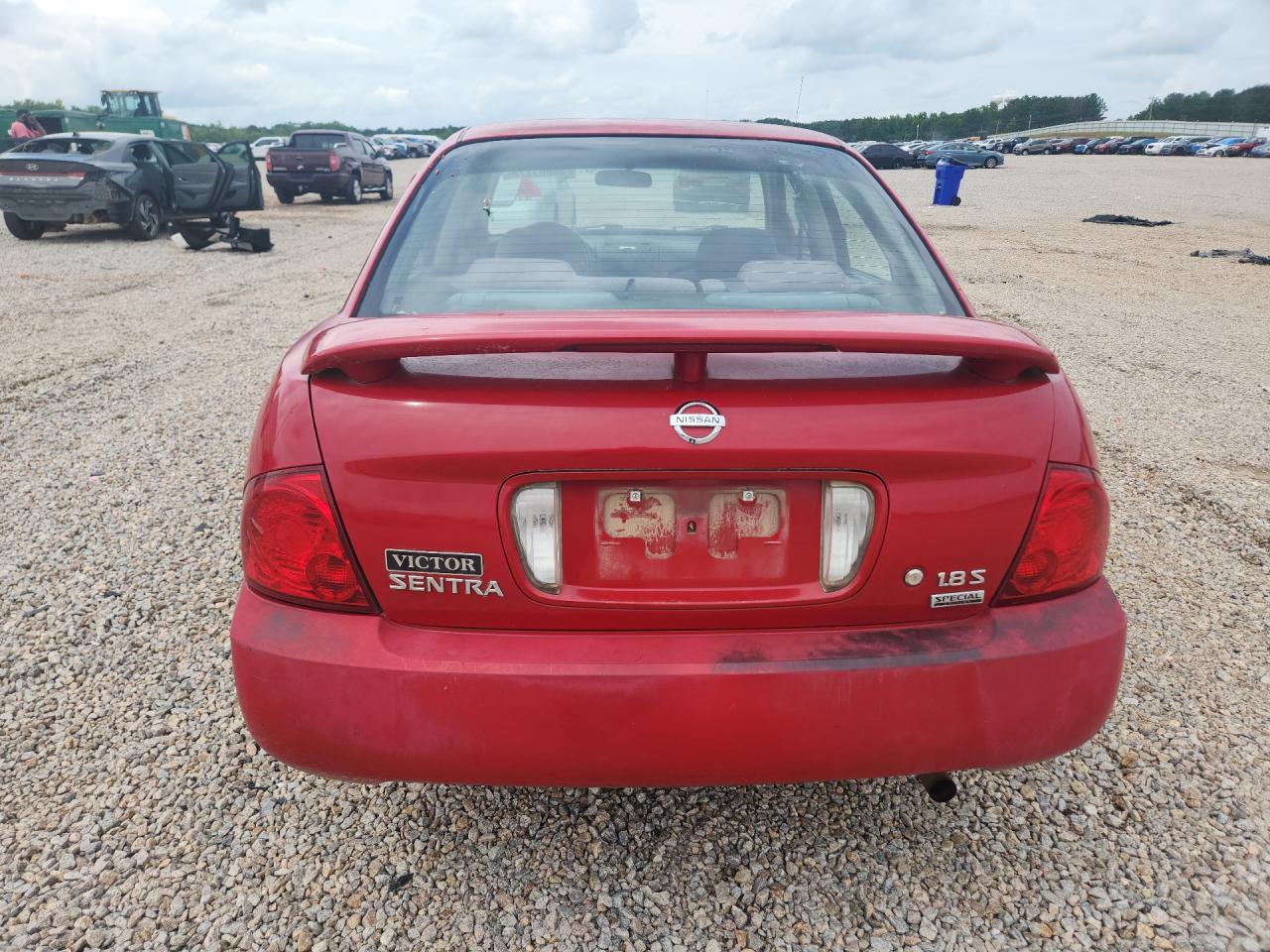 2006 Nissan Sentra Red vin: 3N1CB51D06L518890