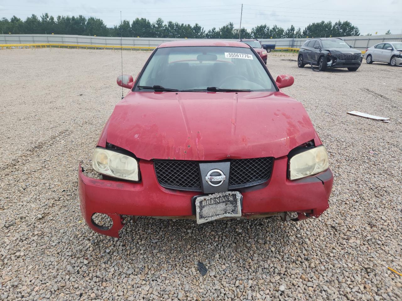 2006 Nissan Sentra Red vin: 3N1CB51D06L518890