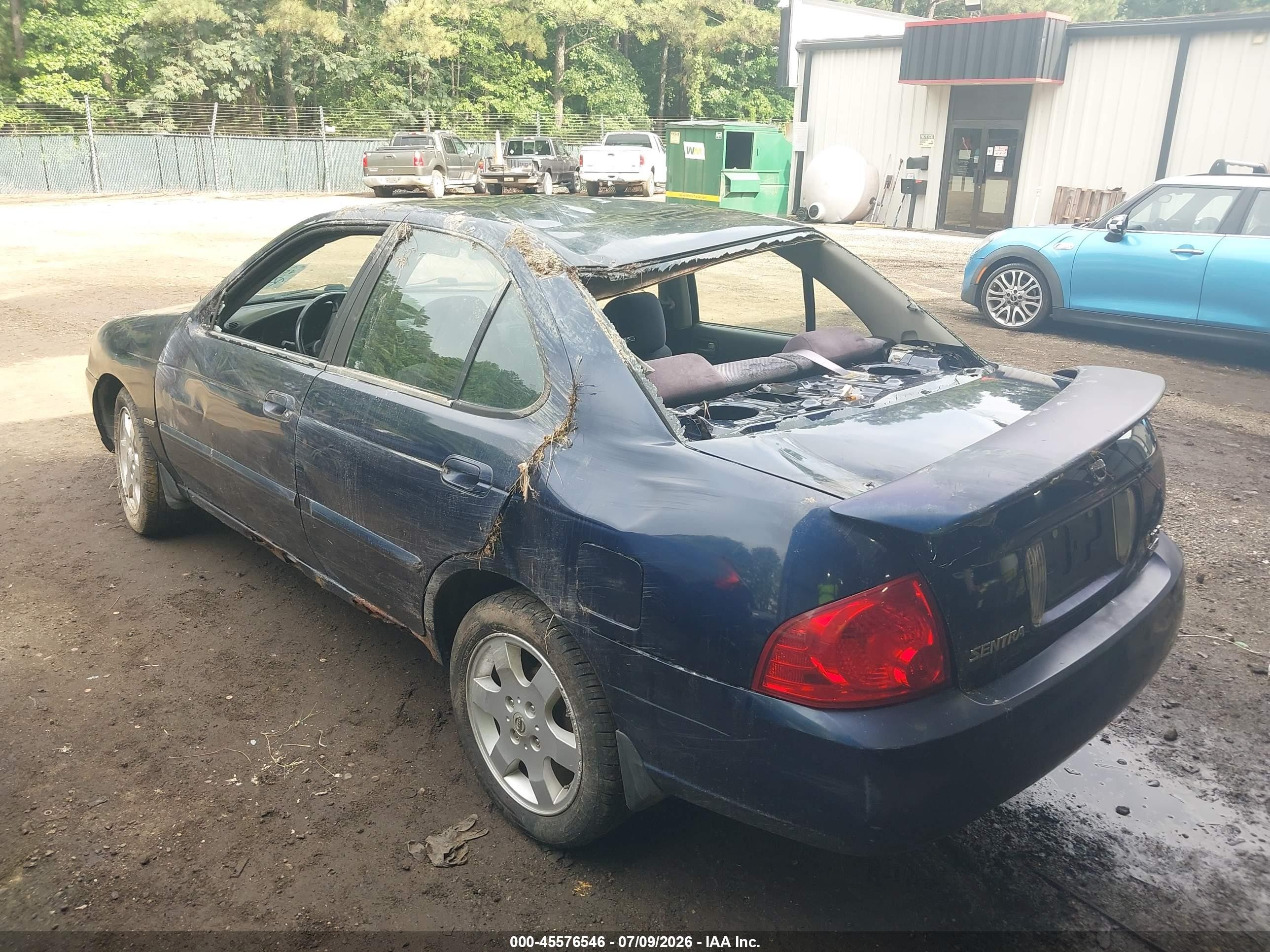 2006 Nissan Sentra 1.8s Blue vin: 3N1CB51D06L543367